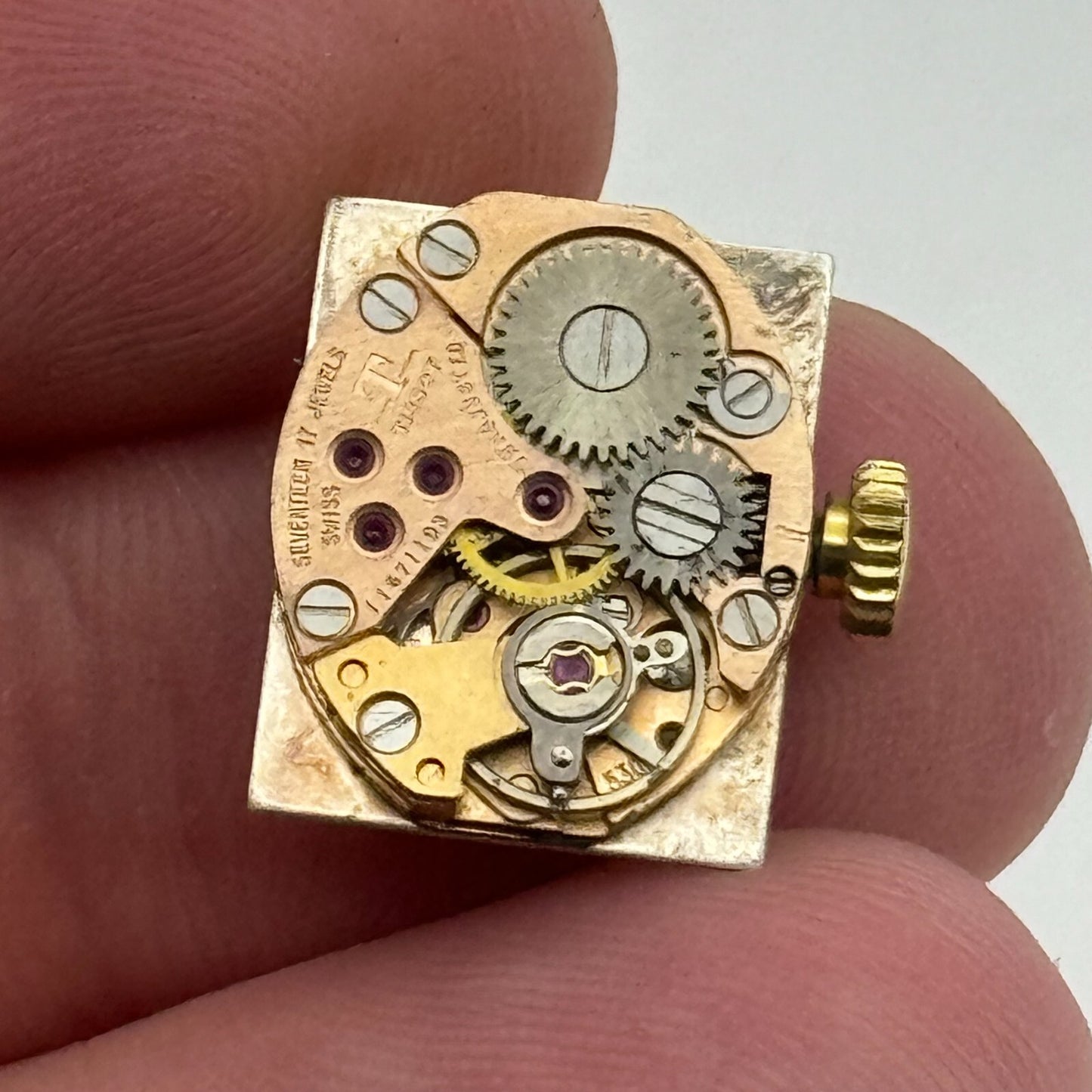 15.1mm Tissot 530-1 Balance Ok Swiss Manual Wind Watch Movement PARTS REPAIR