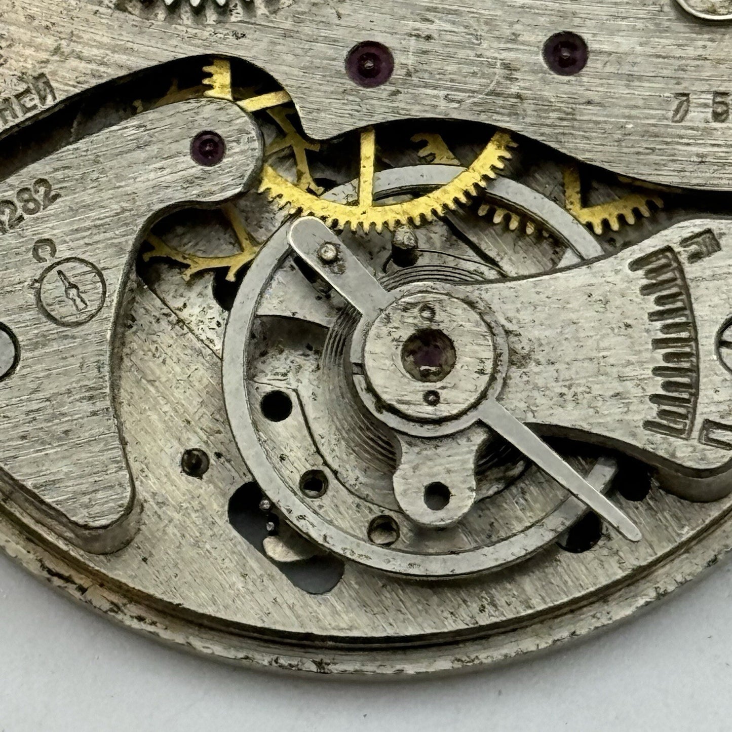 43.2mm Manual Wind Soviet Stop Watch Pocket Watch Movement FOR PARTS Restore