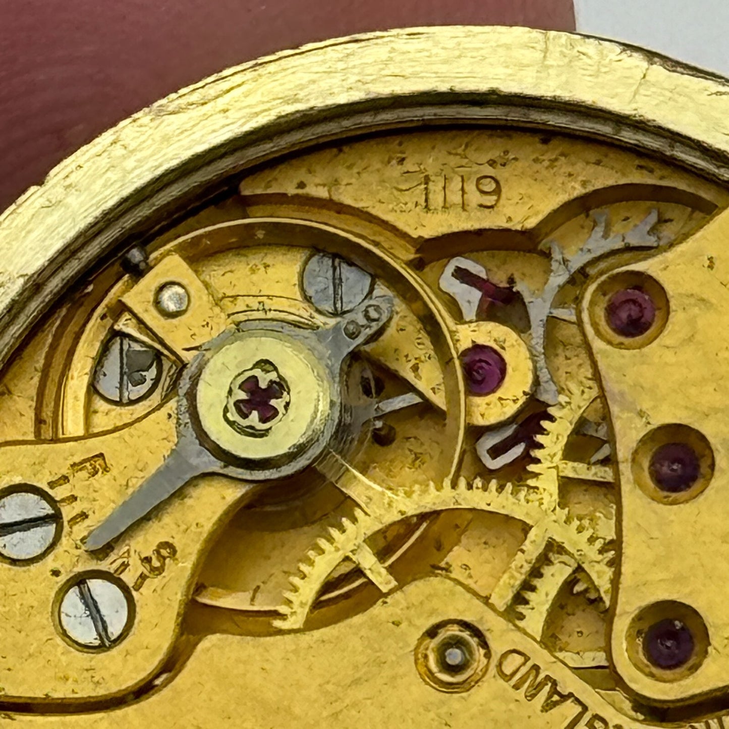 30.5mm Mens Smiths De Luxe Cal 6111 Shockproof Manual Wind Watch Movement PARTS