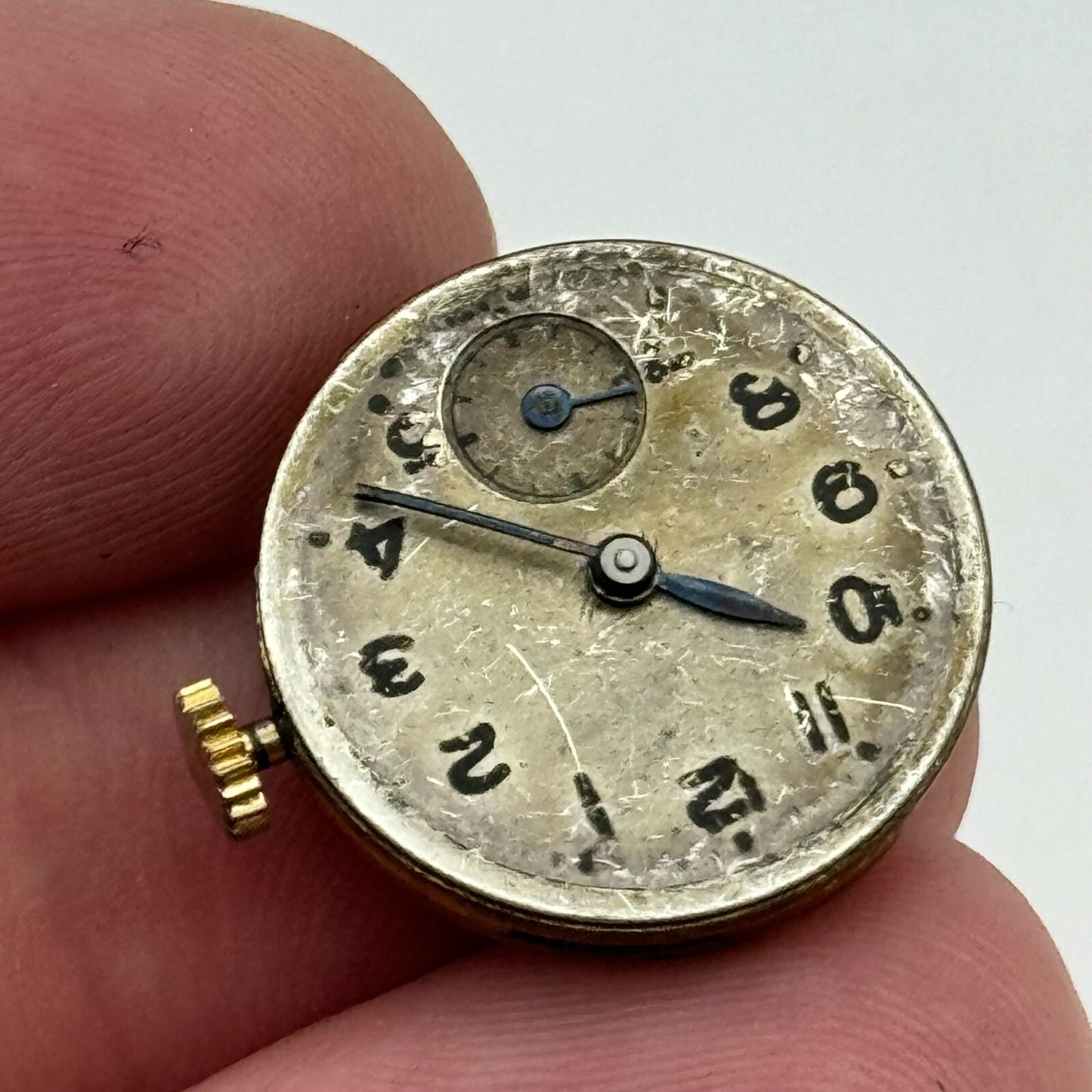 19.5mm Smiths De Luxe 15 Jewels Sub Seconds Manual Wind Watch Movement PARTS