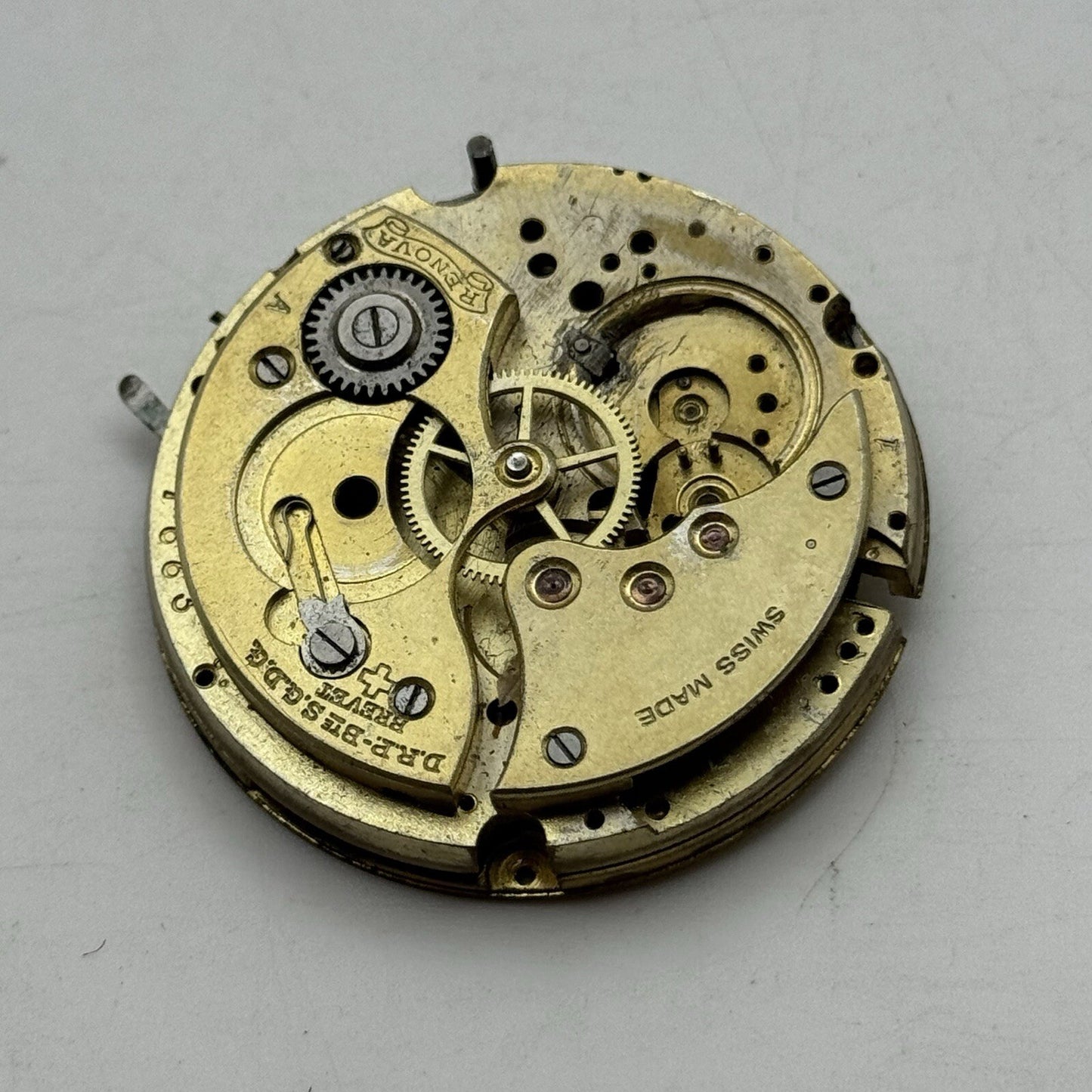 43.5mm Manual Wind Renova Brevet High Quality Pocket Watch Movement FOR PARTS