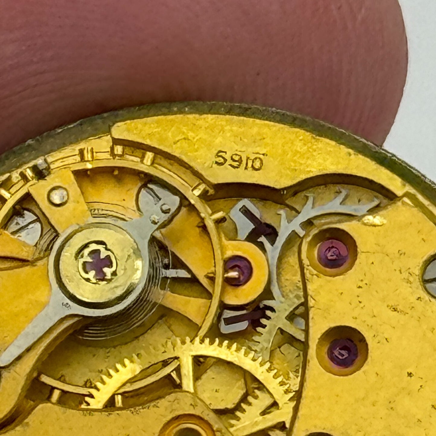 26.6mm Men's Smiths De Luxe Cal 5910 Manual Wind Vintage Watch Movement PARTS