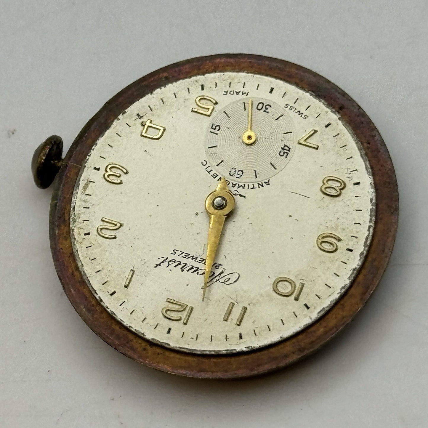 25.1mm Manual Wind AS 1002 984 Accurist Watch Movement Restoration Parts Repair
