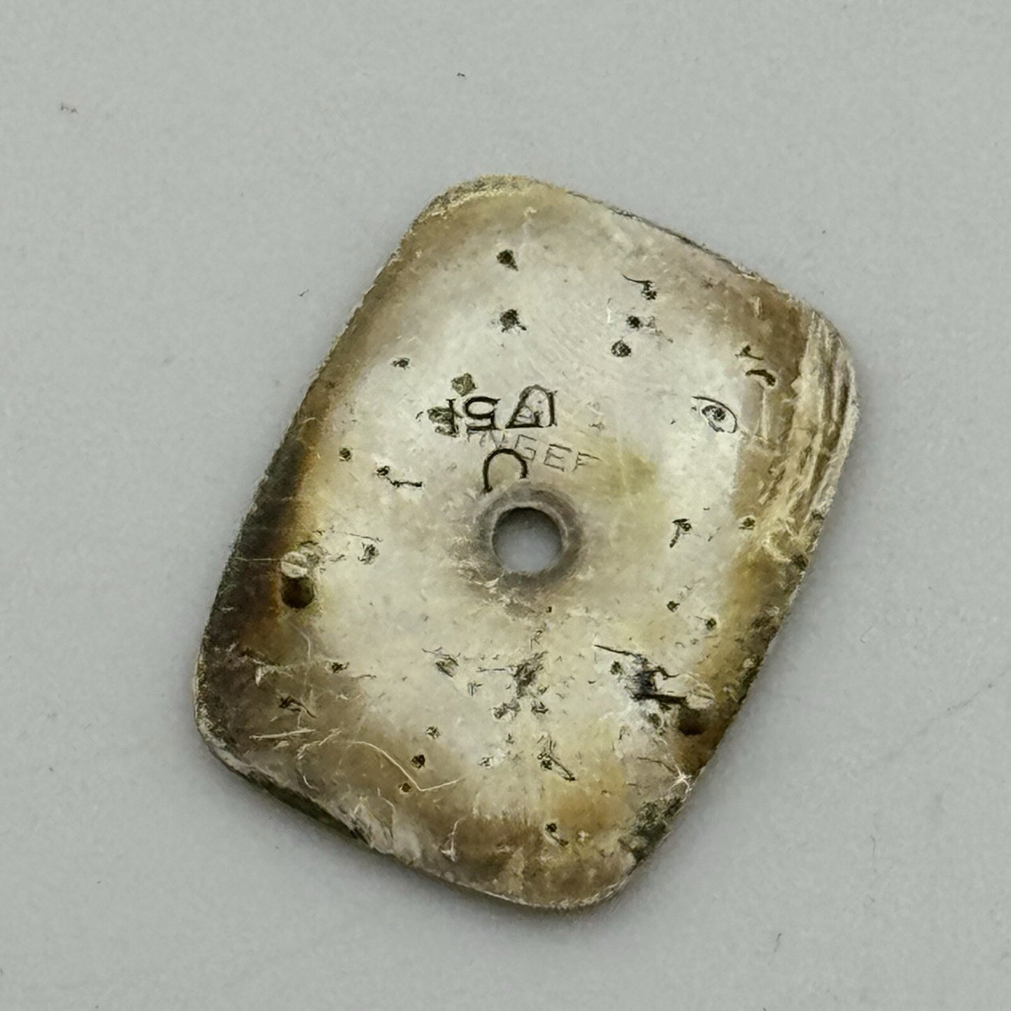 12.5mm x 16.5mm Omega De Ville Rectangle Ladies Wristwatch Dial Spares Parts