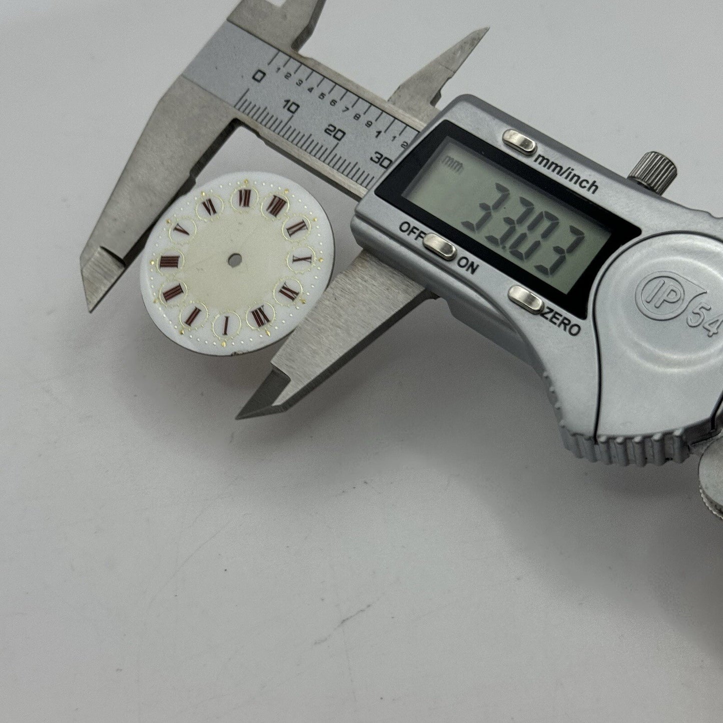 33mm Antique Beautiful Porcelain Patterned Pocket Watch Dial Spares Parts