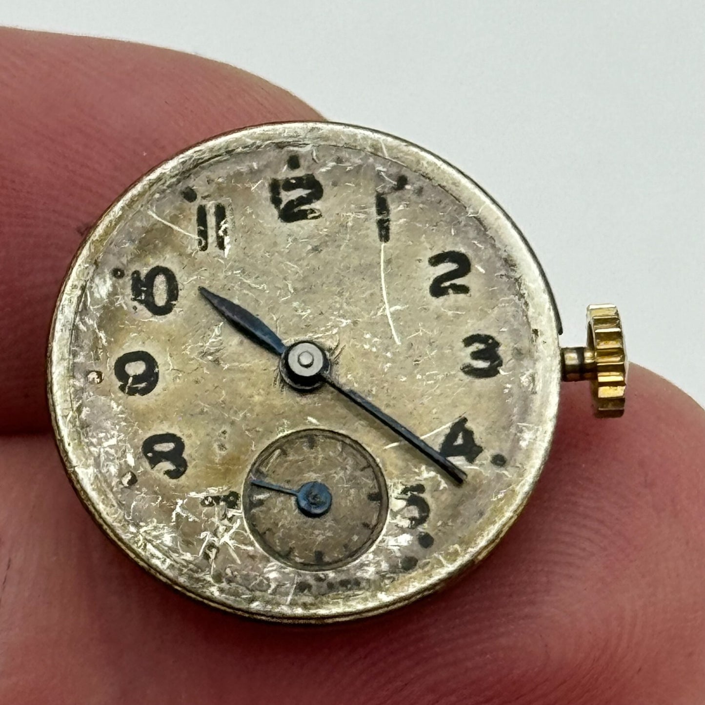 19.5mm Smiths De Luxe 15 Jewels Sub Seconds Manual Wind Watch Movement PARTS