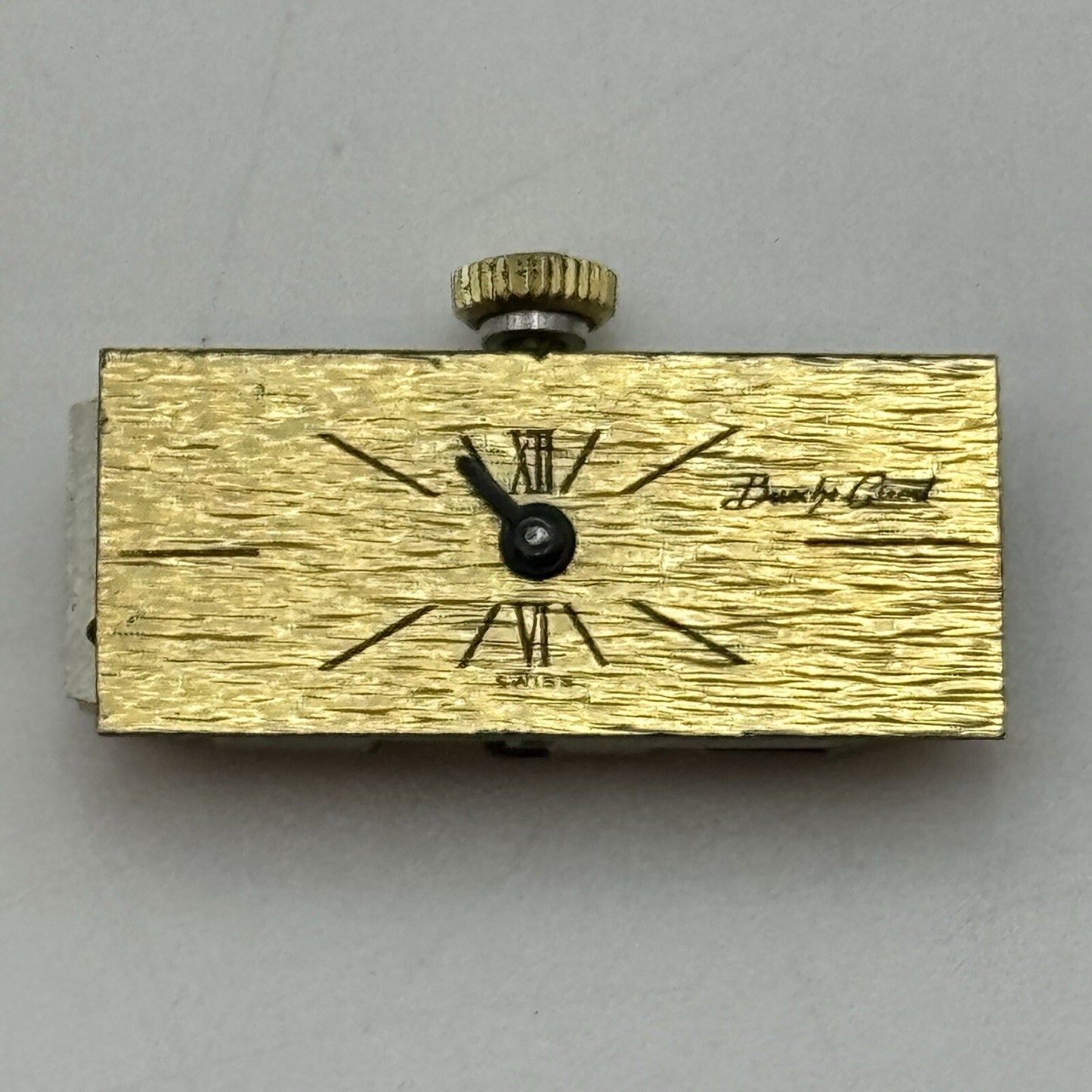 9.2mm Bueche Girod Cal 67 Balance Ok Tank Watch Movement For Restoration Parts