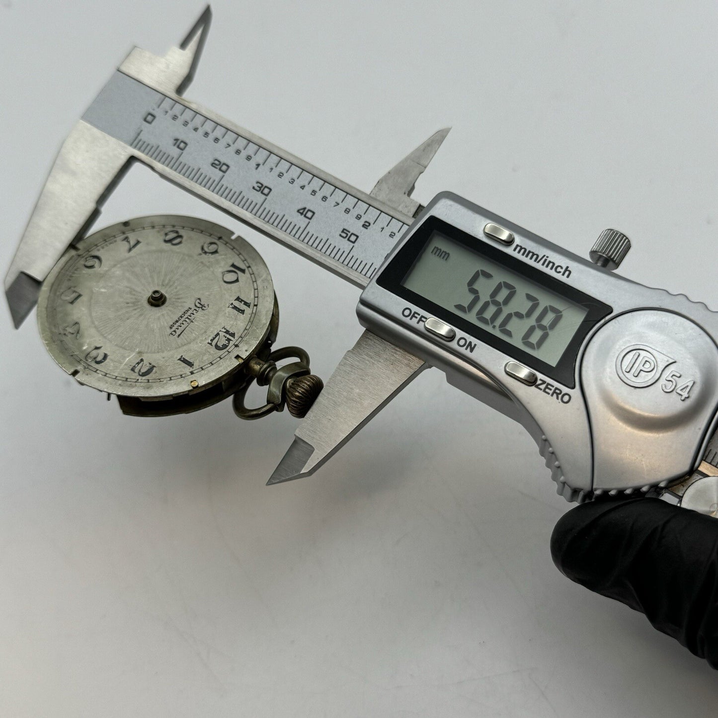 44mm Bentima Shockproof Swiss Antique Pocket Watch Movement FOR PARTS