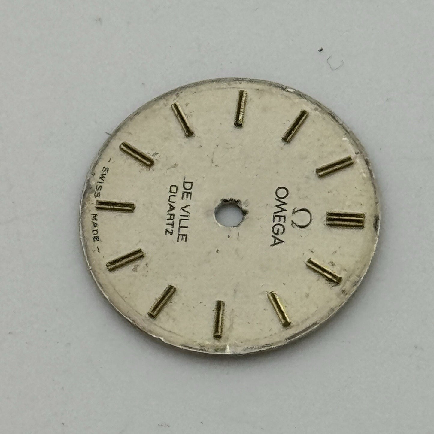 16.4mm Circular Omega De Ville Quartz Ladies Wristwatch Dial Spares Parts Swiss