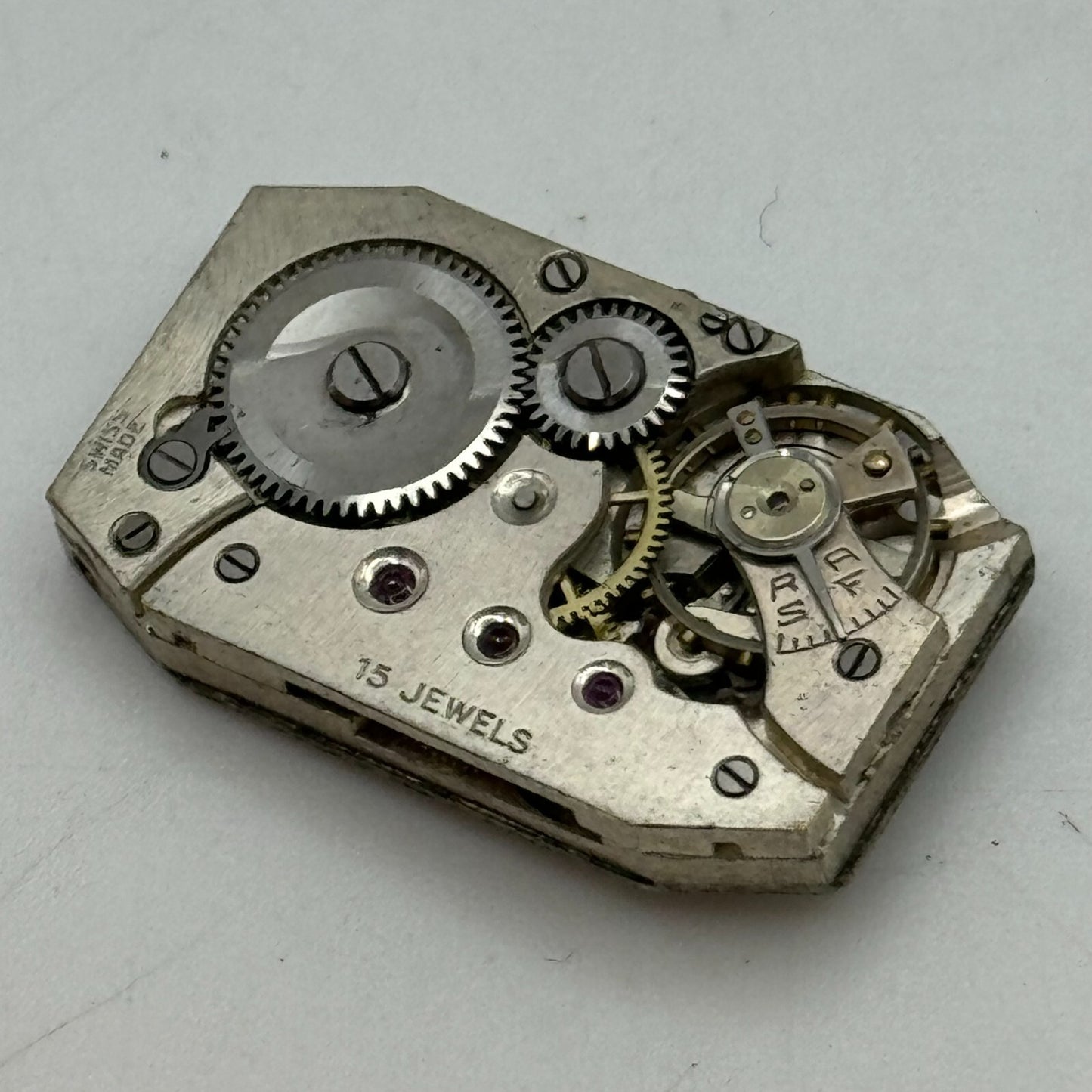15.9mm Ladies AS 557 Tank Watch Movement Manual Wind 15 Jewel Swiss PARTS SPARES