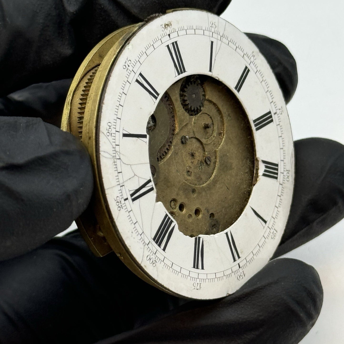46.4mm Thomas Russell & Son Liverpool Antique Pocket Watch Movement FOR PARTS