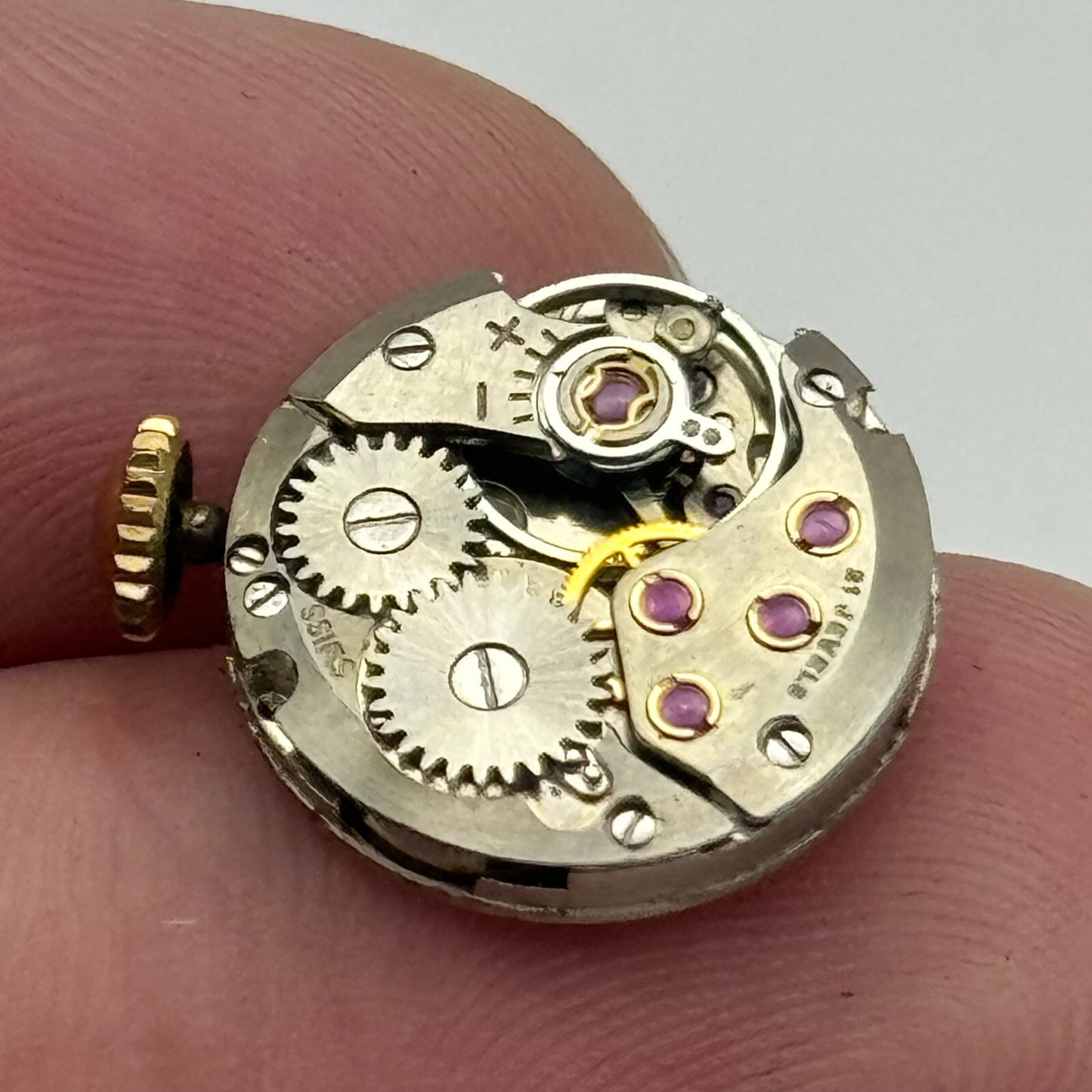 15.5mm Running Rotary ETA 2412 Manual Wind 21 Jewels Swiss Watch Movement PARTS