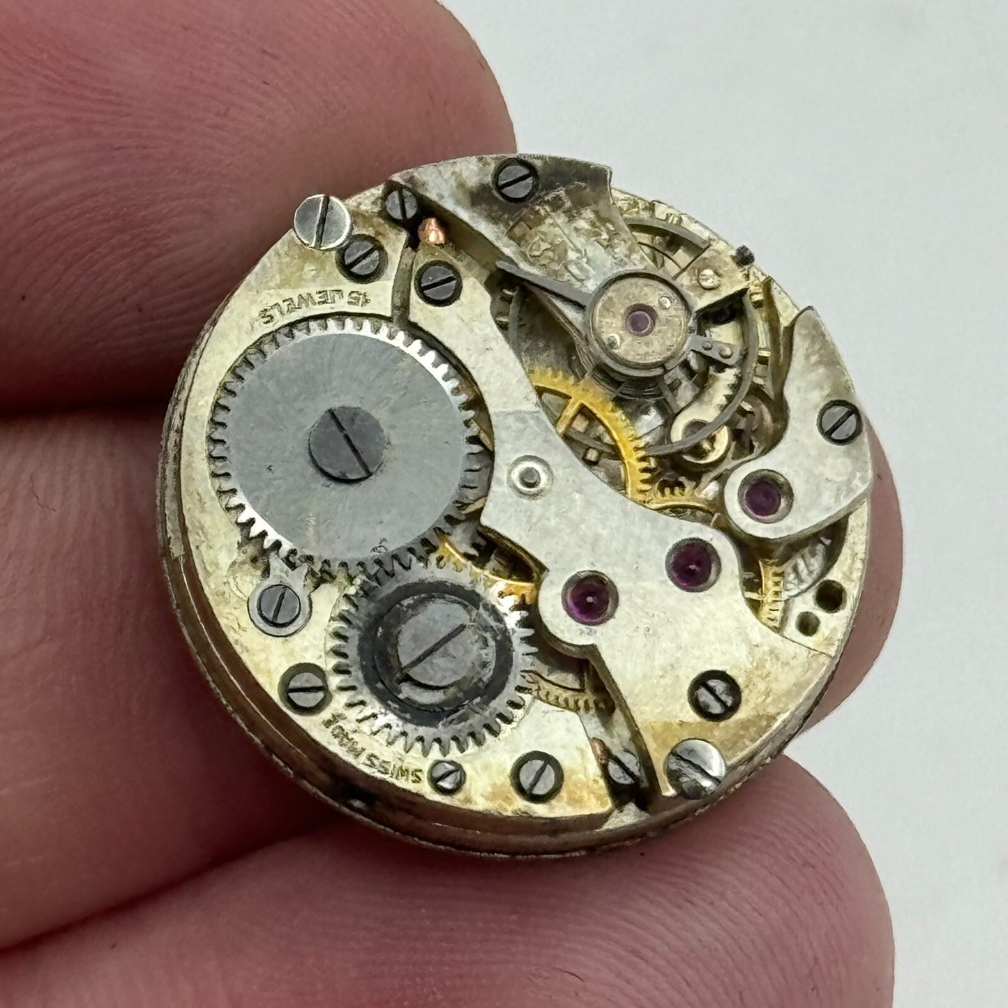 23.6mm J W Benson Sub Seconds Manual Wind 15 Jewels Swiss Watch Movement PARTS