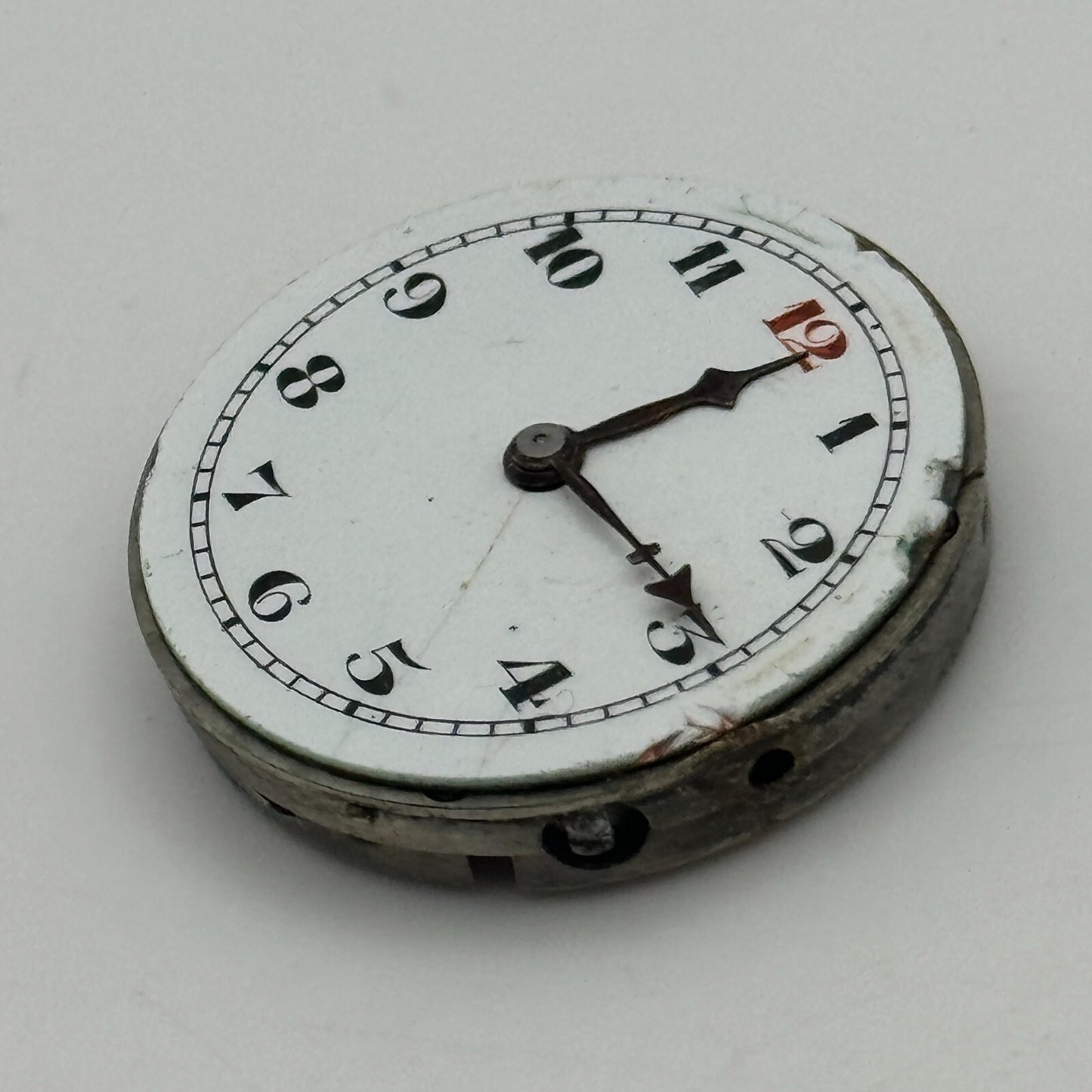 23.7mm Unidentified 15 Jewels Swiss Trench Watch Movement Manual Wind PARTS