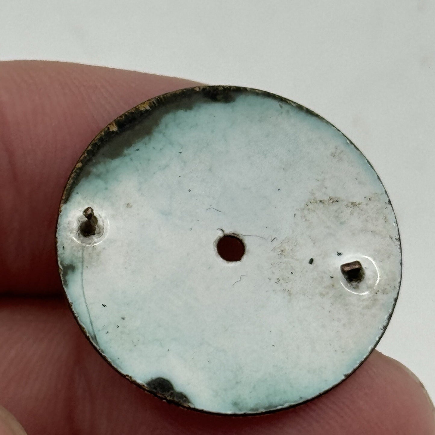 24.8mm Antique Beautiful Porcelain Patterned Ladies Watch Dial Spares Parts