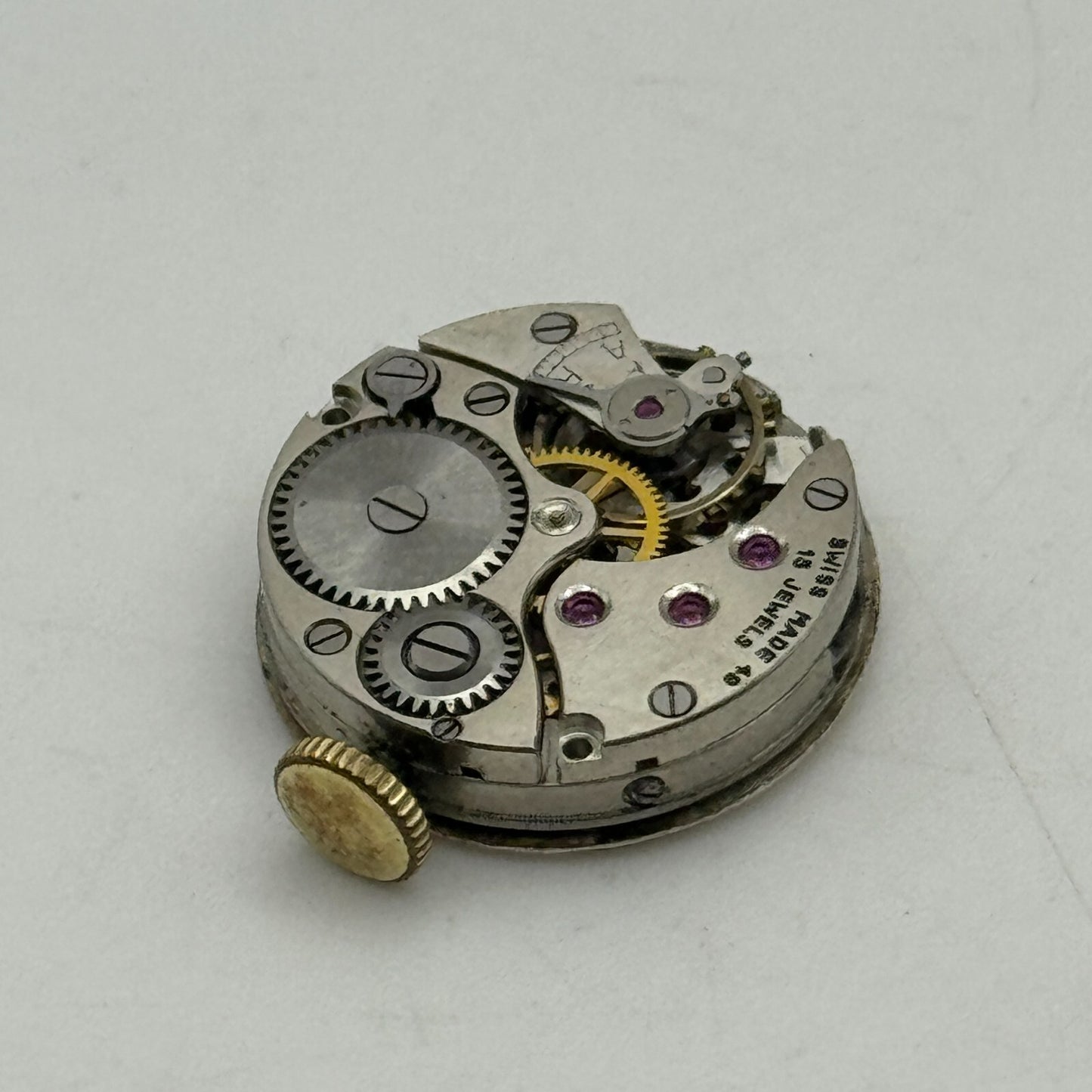 17.8mm Ladies Revue 49 Limit Swiss 15 Jewels Manual Wind Watch Movement PARTS