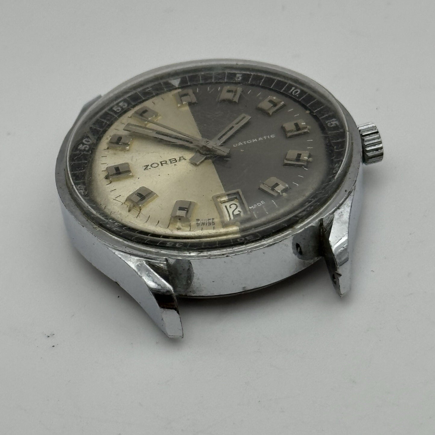 36mm Manual Wind Zorba Datomatic Ilona LTD Swiss Watch FOR PARTS RESTORE