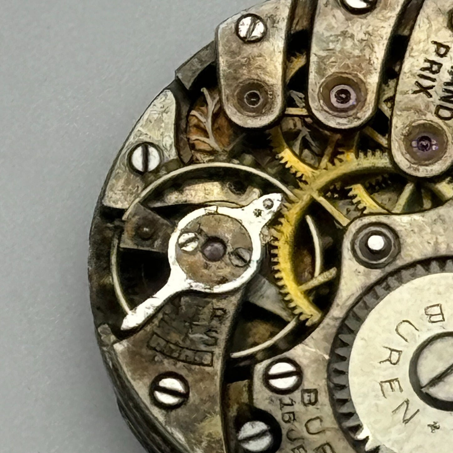 22mm Buren Grand Prix 0828 Trench Watch Movement Manual Wind Swiss PARTS SPARES