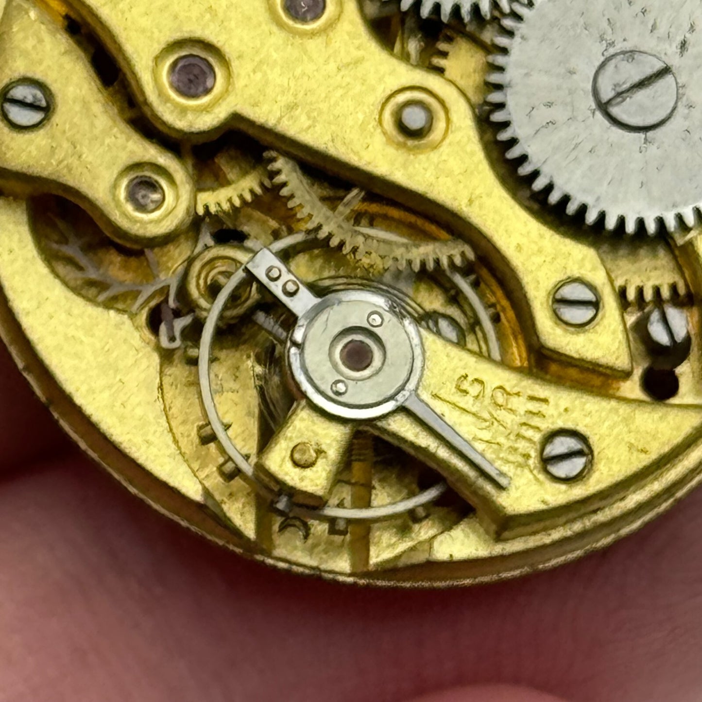 27mm Unidentified Balance Ok Trench Mens Watch Movement Manual Wind Swiss PARTS