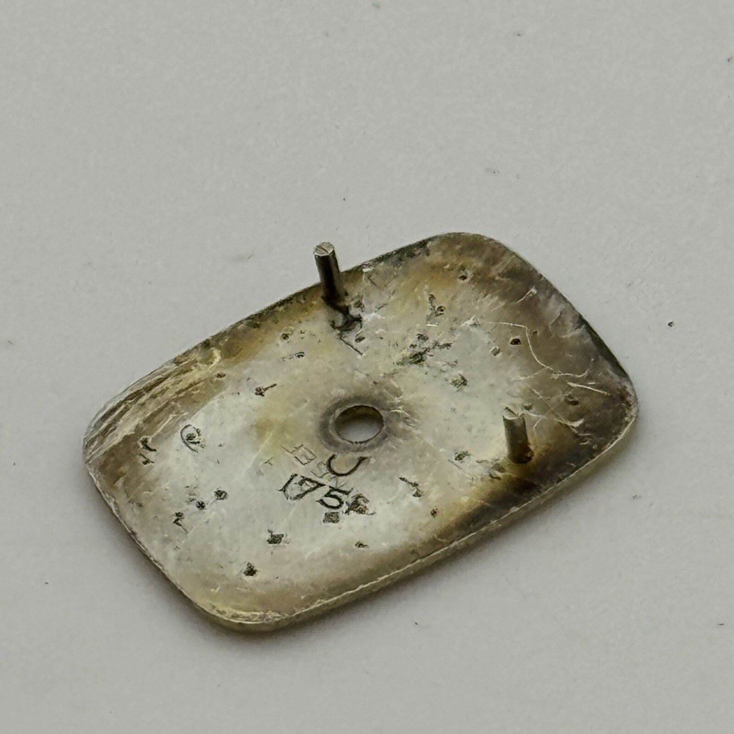 12.5mm x 16.5mm Omega De Ville Rectangle Ladies Wristwatch Dial Spares Parts