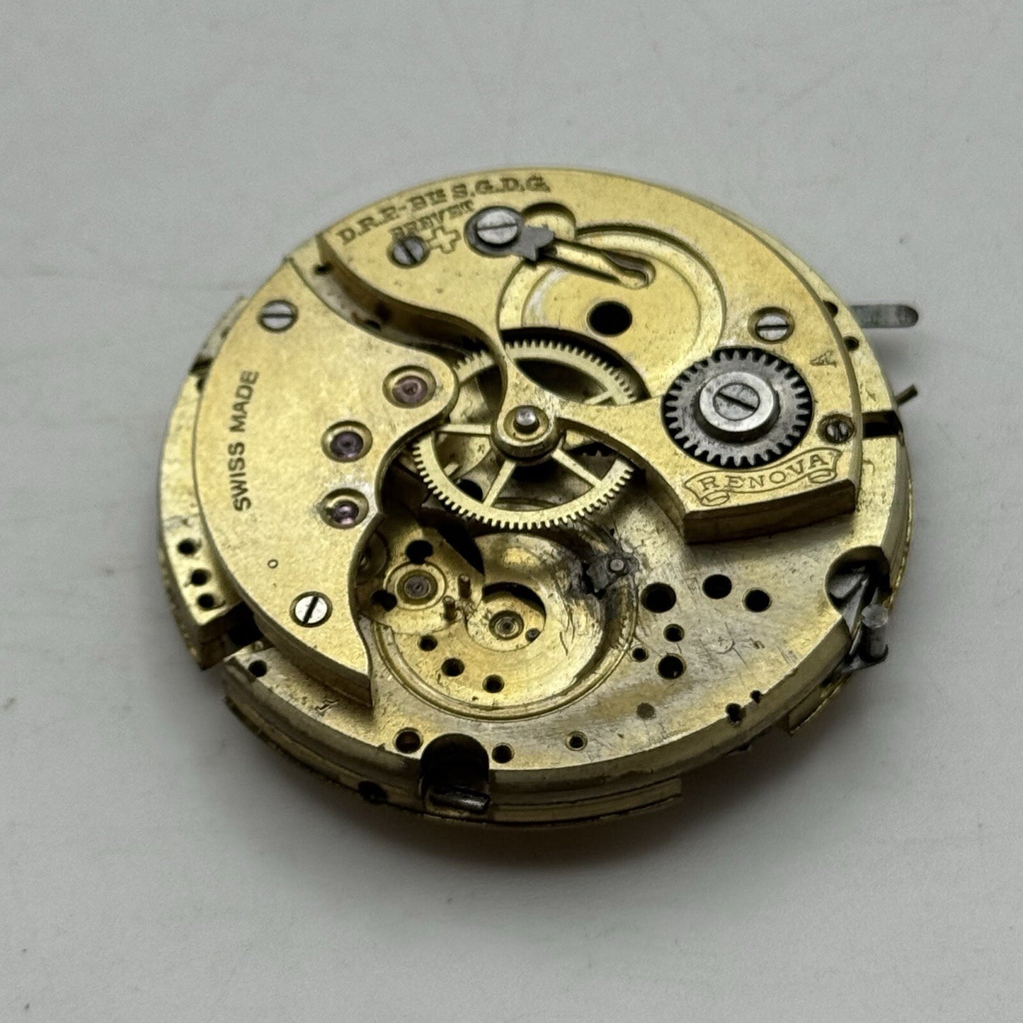 43.5mm Manual Wind Renova Brevet High Quality Pocket Watch Movement FOR PARTS