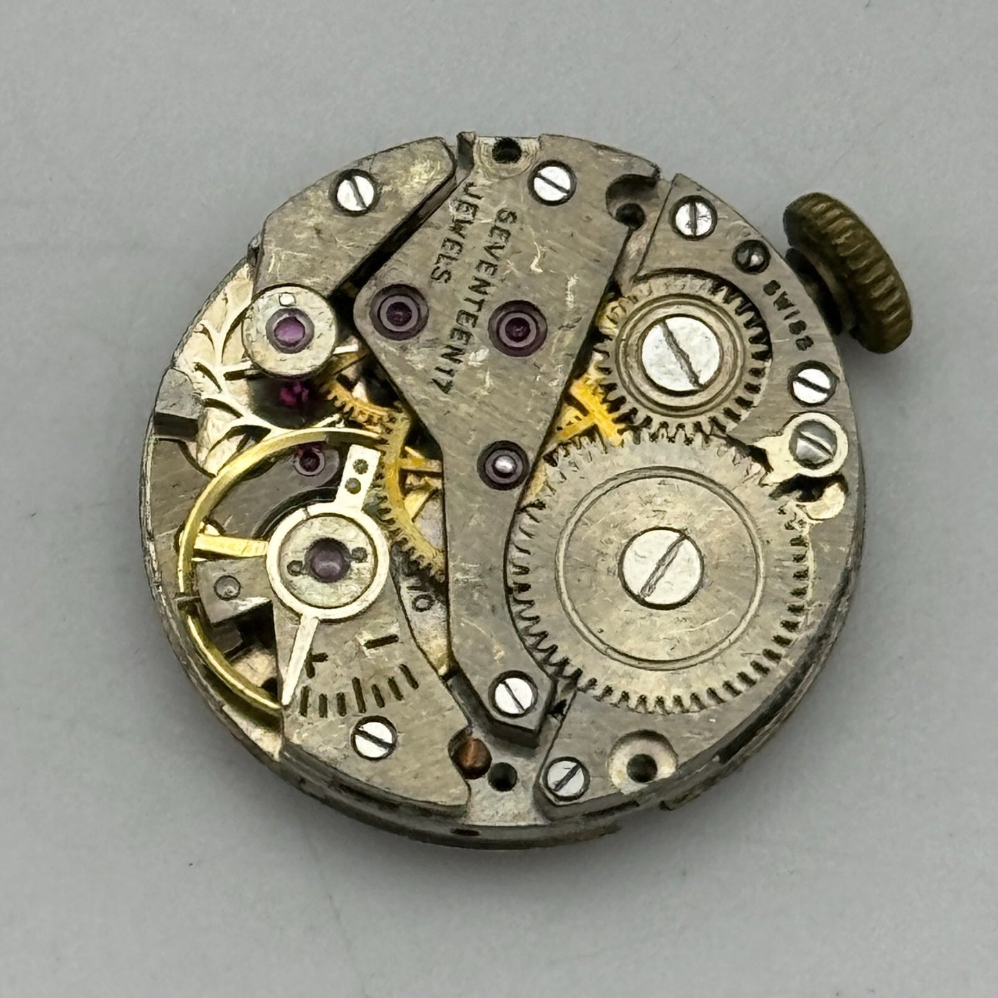 19.7mm Trebex AS 970 A Schild Sub Seconds Manual Wind Swiss Watch Movement PARTS