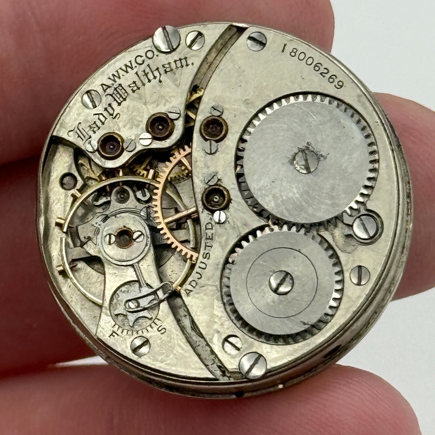 0s Waltham Lady Waltham Model 1900 American Antique Watch Movement PARTS SPARES