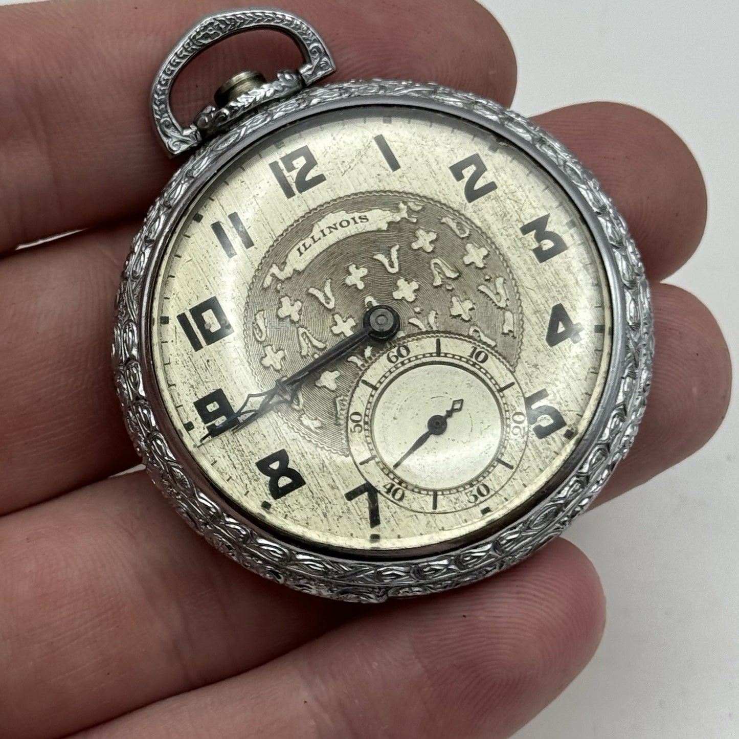 12S Illinois The Master Double Roller Grade 405 Model 3 Pocket Watch TO RESTORE