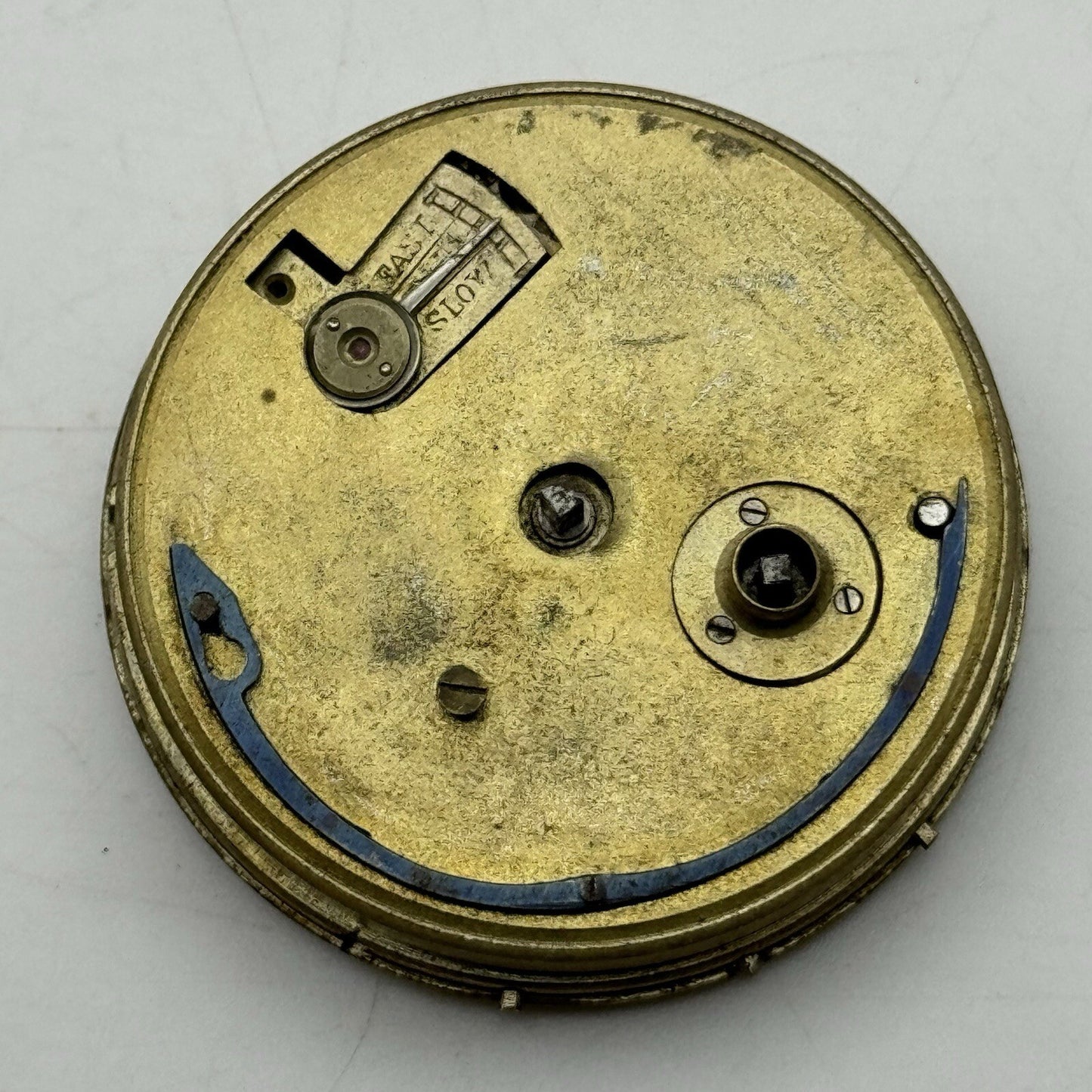 43.2mm Manual Wind Unidentified Pocket Watch Movement Dust Cover Dial FOR PARTS