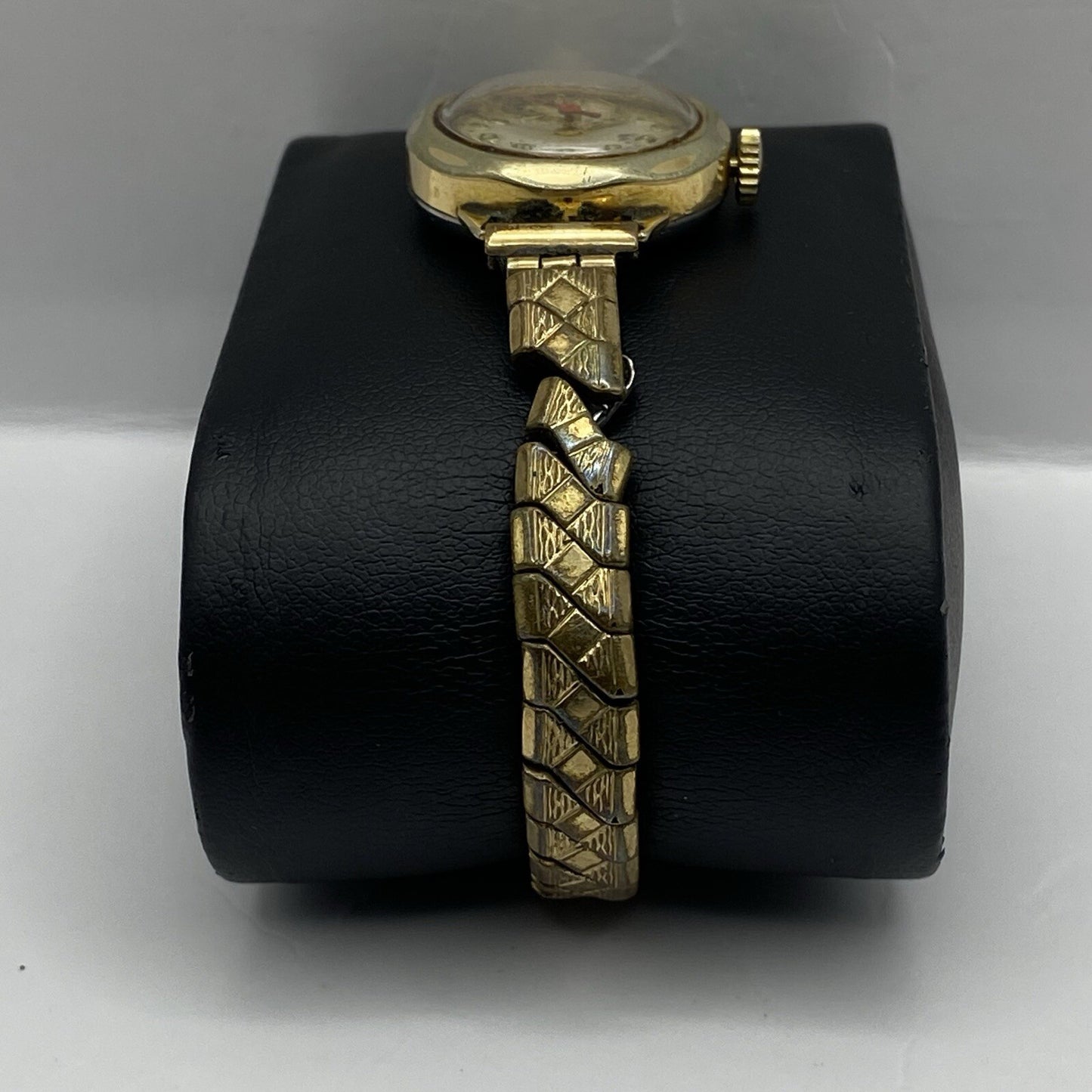 21mm WORKING Vintage Oris 612 KIF Gold Plated Centre Seconds Watch 3 MINS FAST