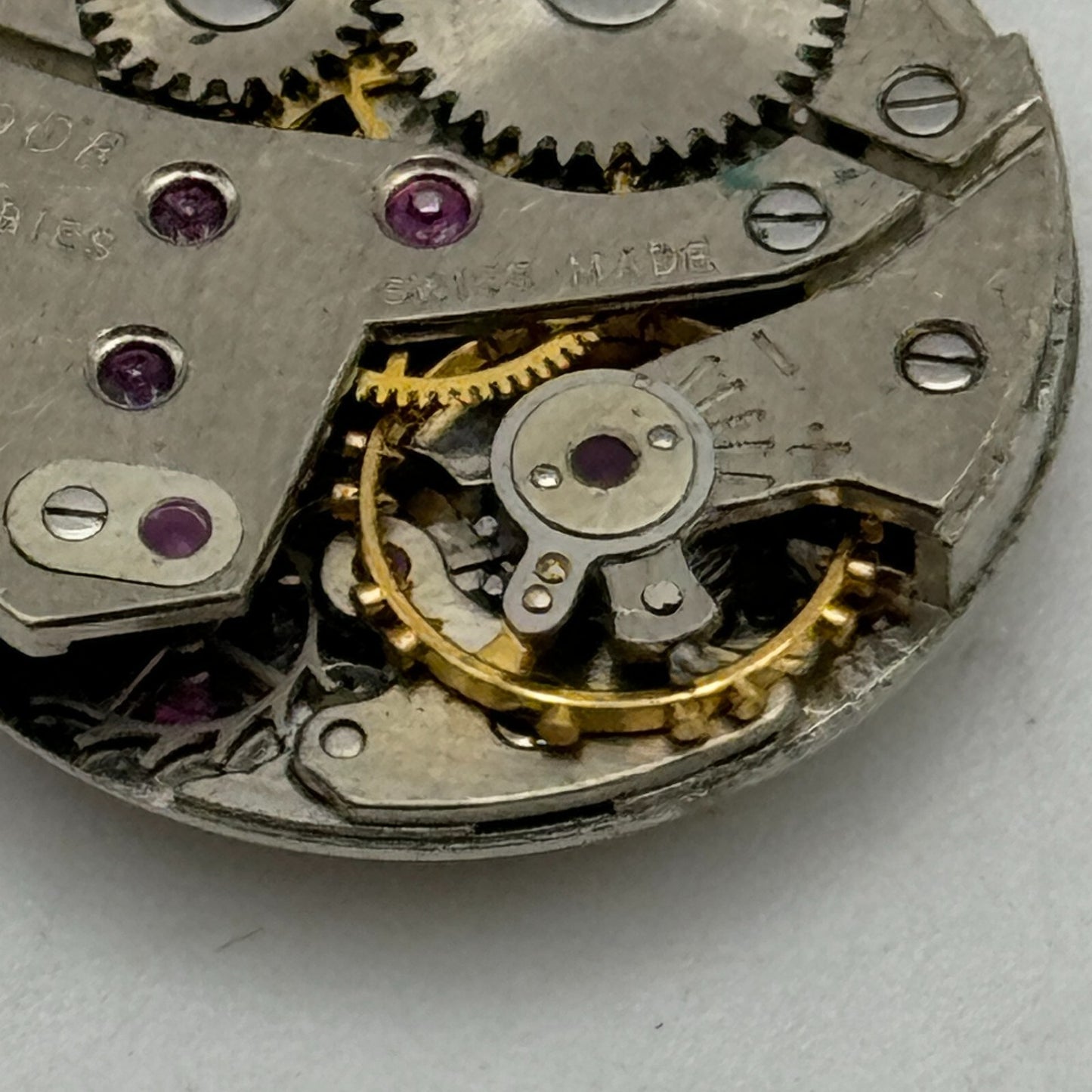 19.6mm Tudor Cal 2325 & 4.2mm Rolex Crown Manual Wind Swiss Watch Movement PARTS