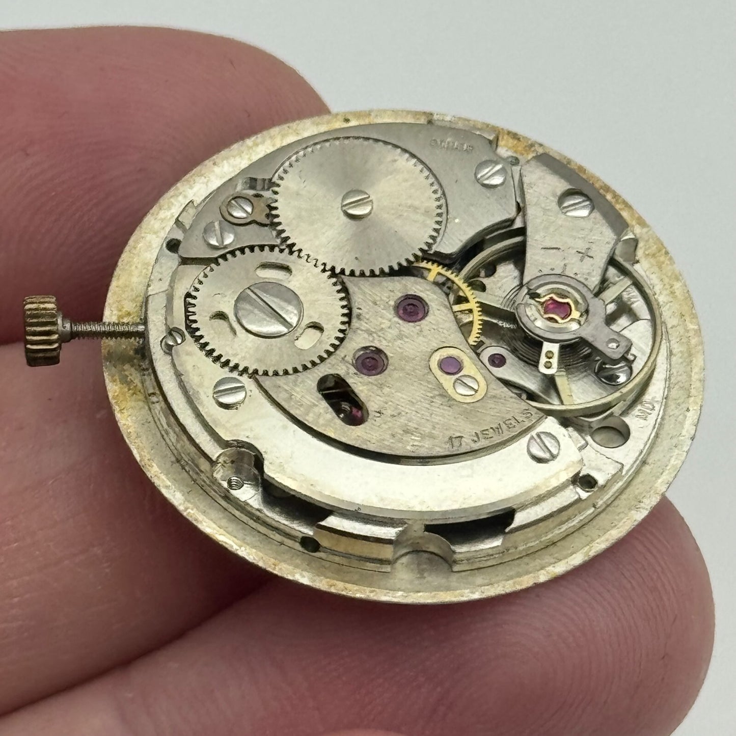 25.9mm Everite AS 1710/11 Balance Ok Watch Movement Swiss Vintage PARTS SPARES