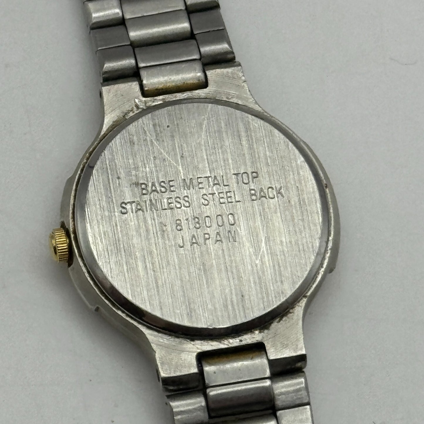 24mm Working Ladies Accurist 813000 Two Tone Vintage Quartz Watch Japan 7.3 Inch