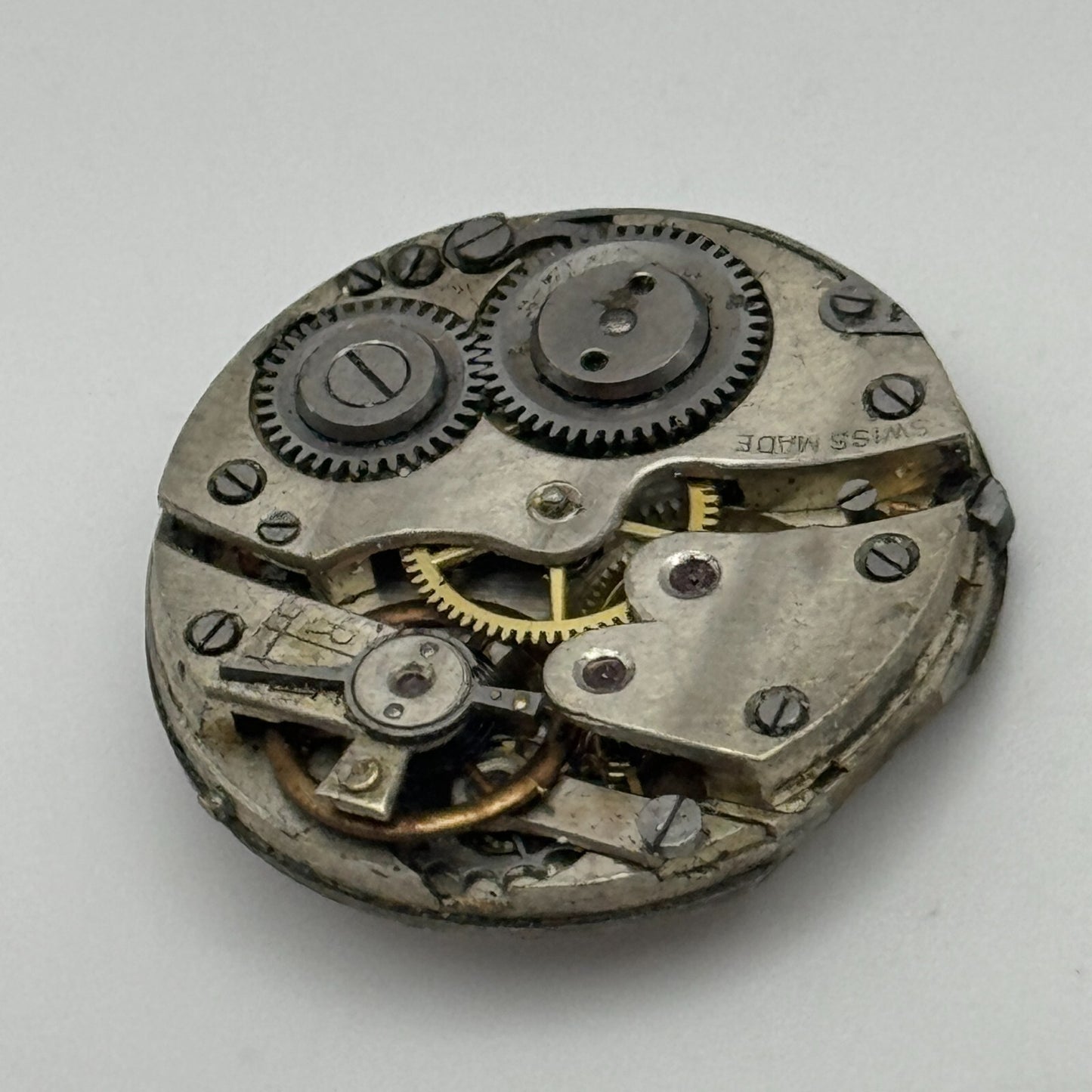 24.5mm Antique Cylinder Escapement Swiss Trench Watch Movement Manual Wind PARTS