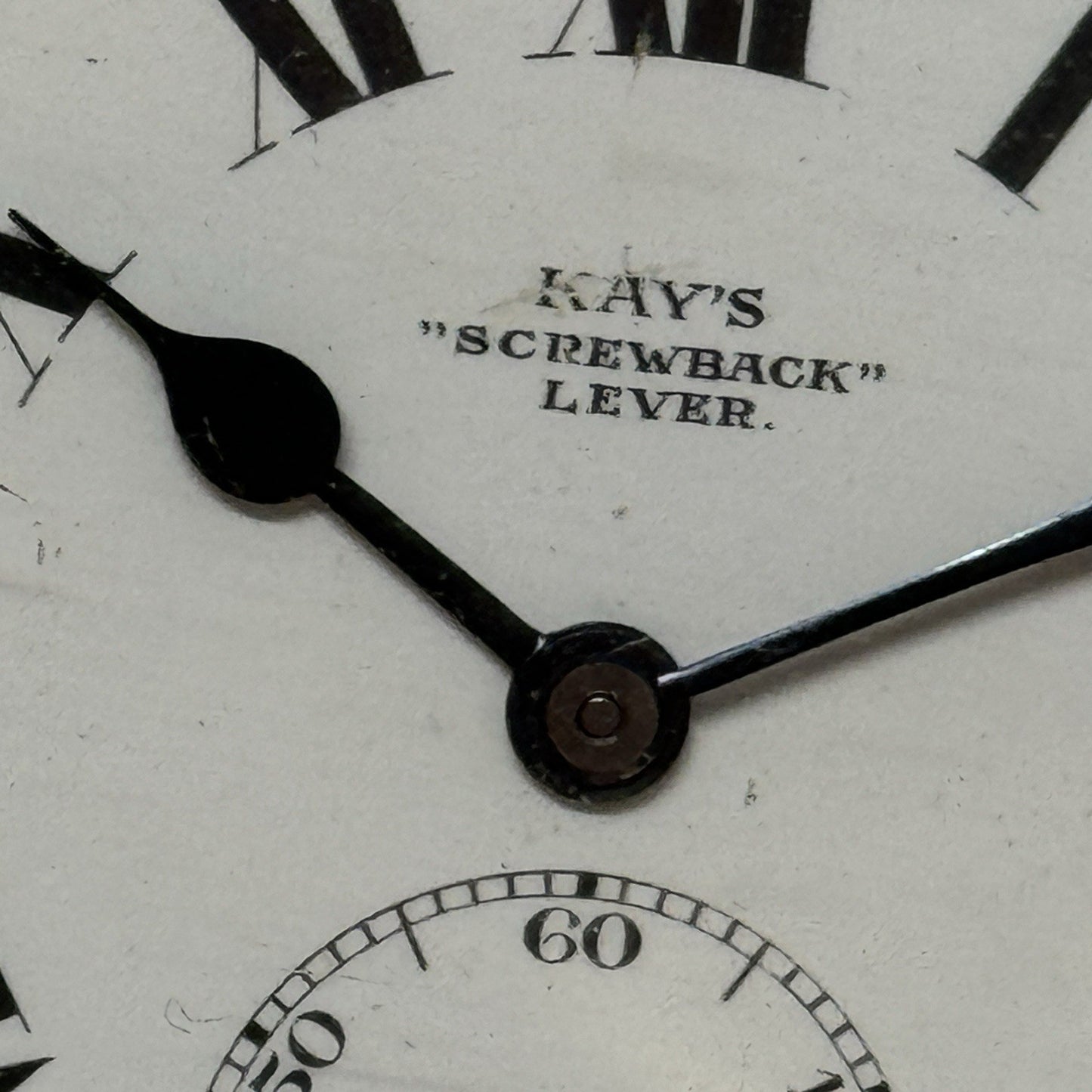 54mm Antique Kay’s Screwback Lever Open Face Quality Pocket Watch TO RESTORE