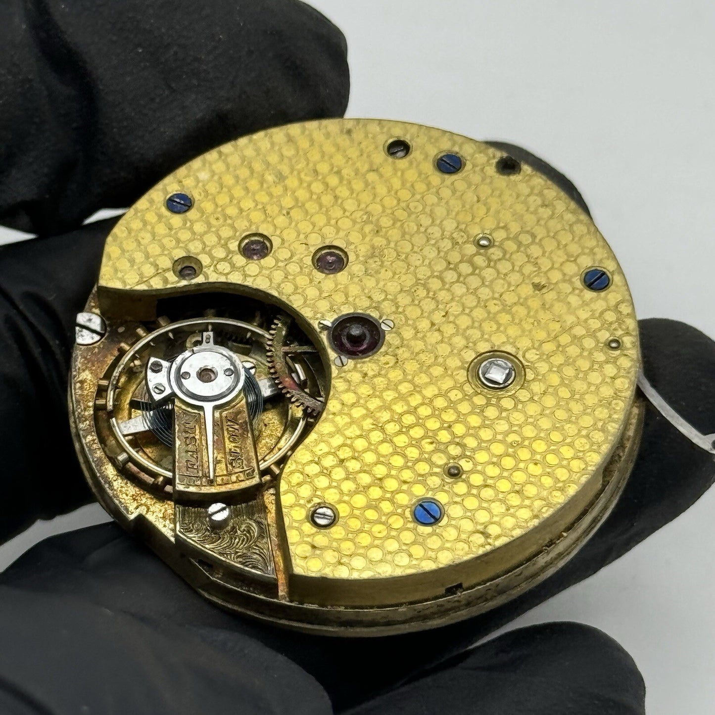 42.8mm Unidentified Good Quality Pocket Watch Movement FOR PARTS Restore