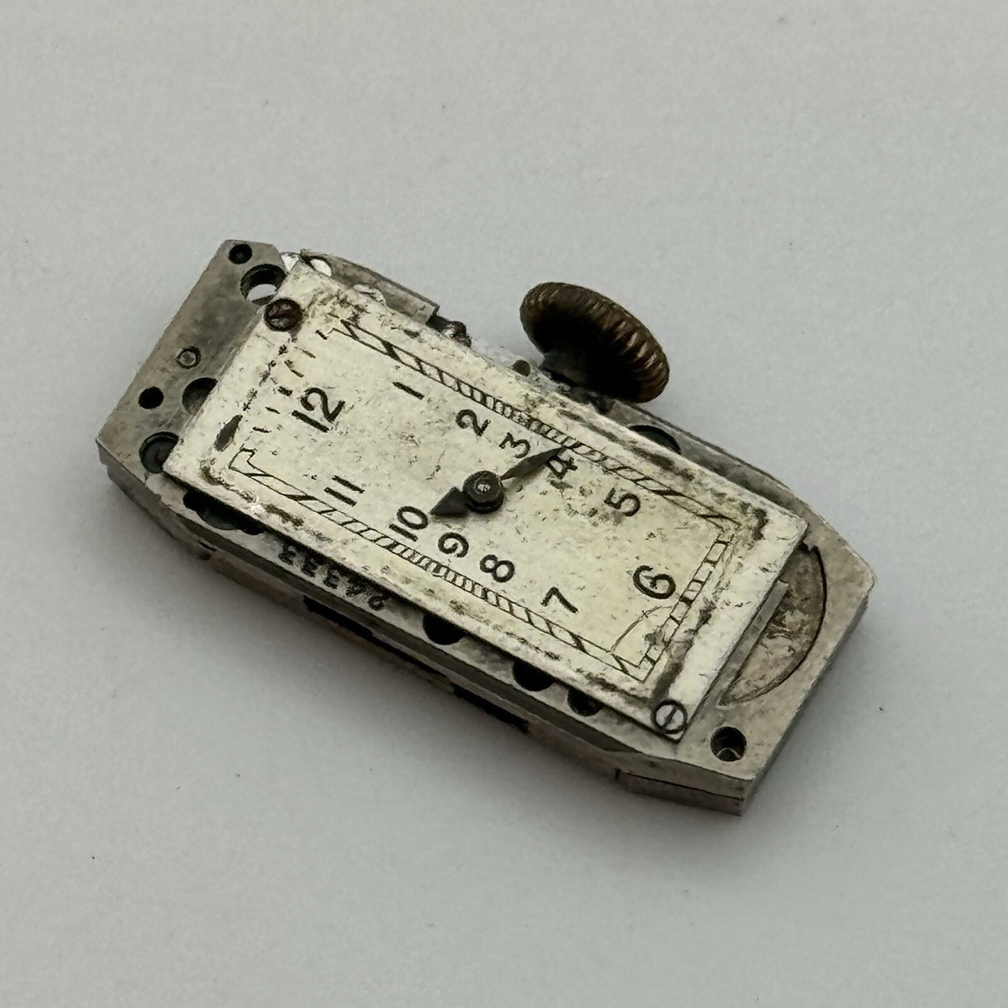 10mm Ladies Cyma Ref 354 Tank Wristwatch Movement Balance Intact Parts Repair