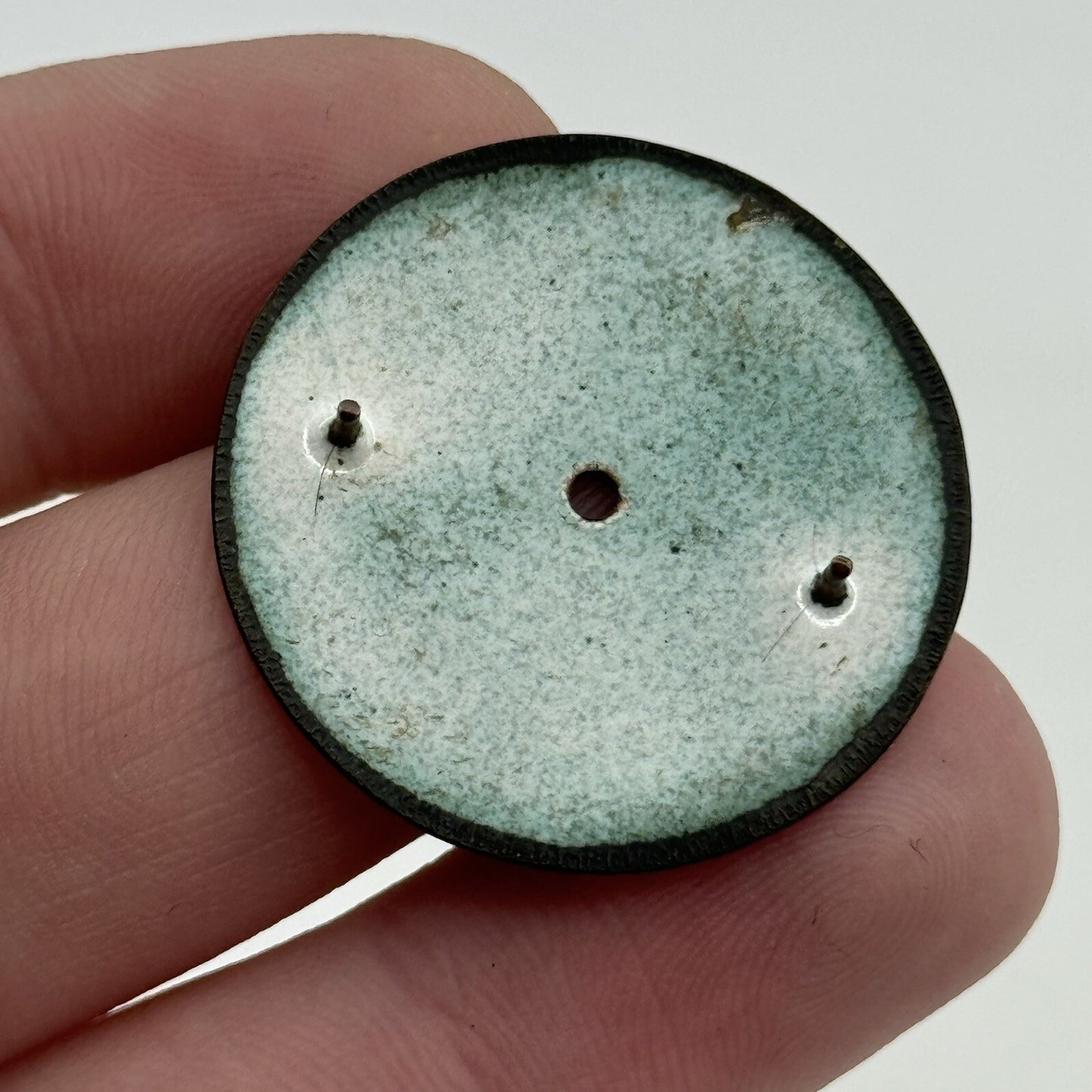 30.9mm Antique Beautiful Porcelain Patterned Pocket Watch Dial Spares Parts
