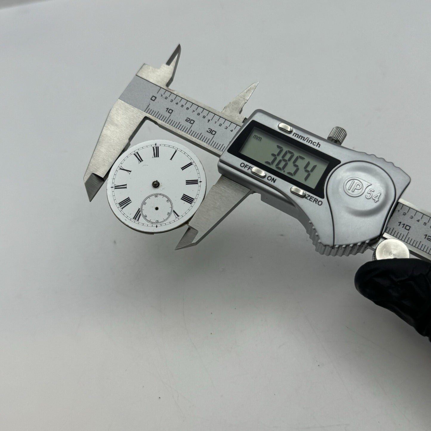 38.5mm High Quality White Porcelain Dial Cylinder Watch Movement Parts Repair