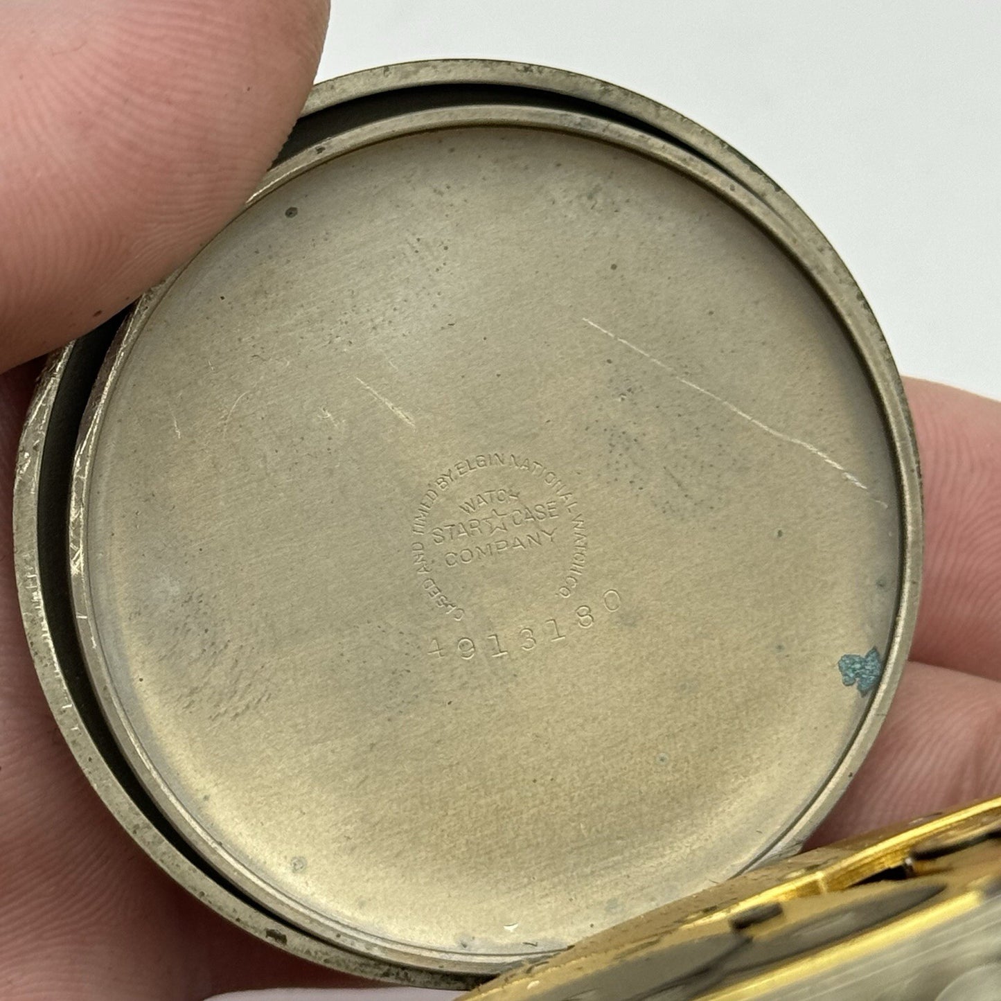 49mm 1940s Elgin USA Grade 582 Model 21 Star Case Co Stop Watch TO RESTORE
