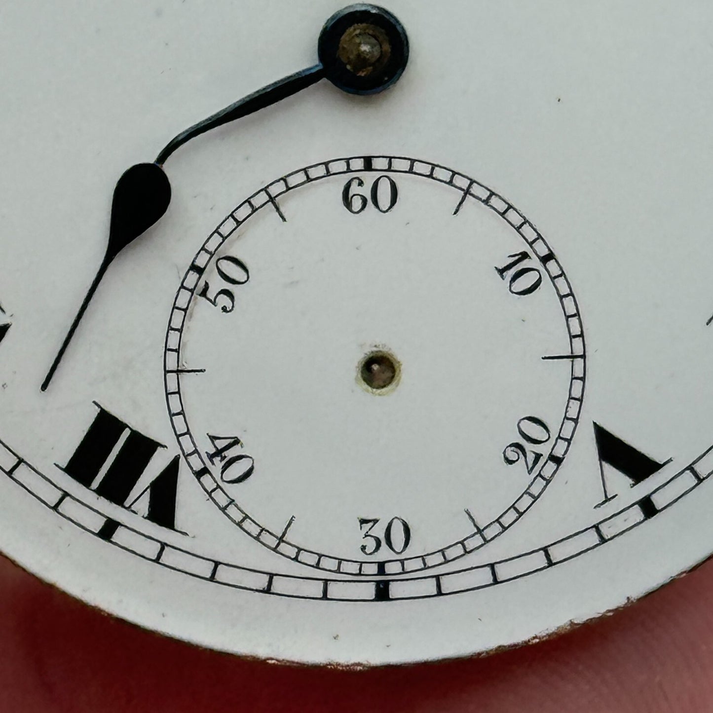 42.5mm Vintage Swiss Open Face Balance Intact Pocket Watch Movement PARTS SPARES