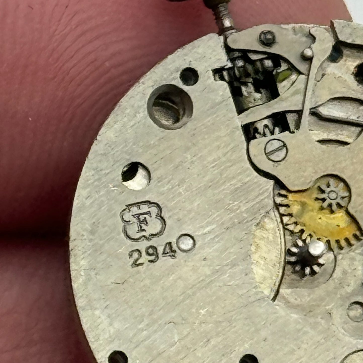 23.6mm Running Felsa F 294 Manual Wind 15 Jewels Swiss Made Watch Movement PARTS