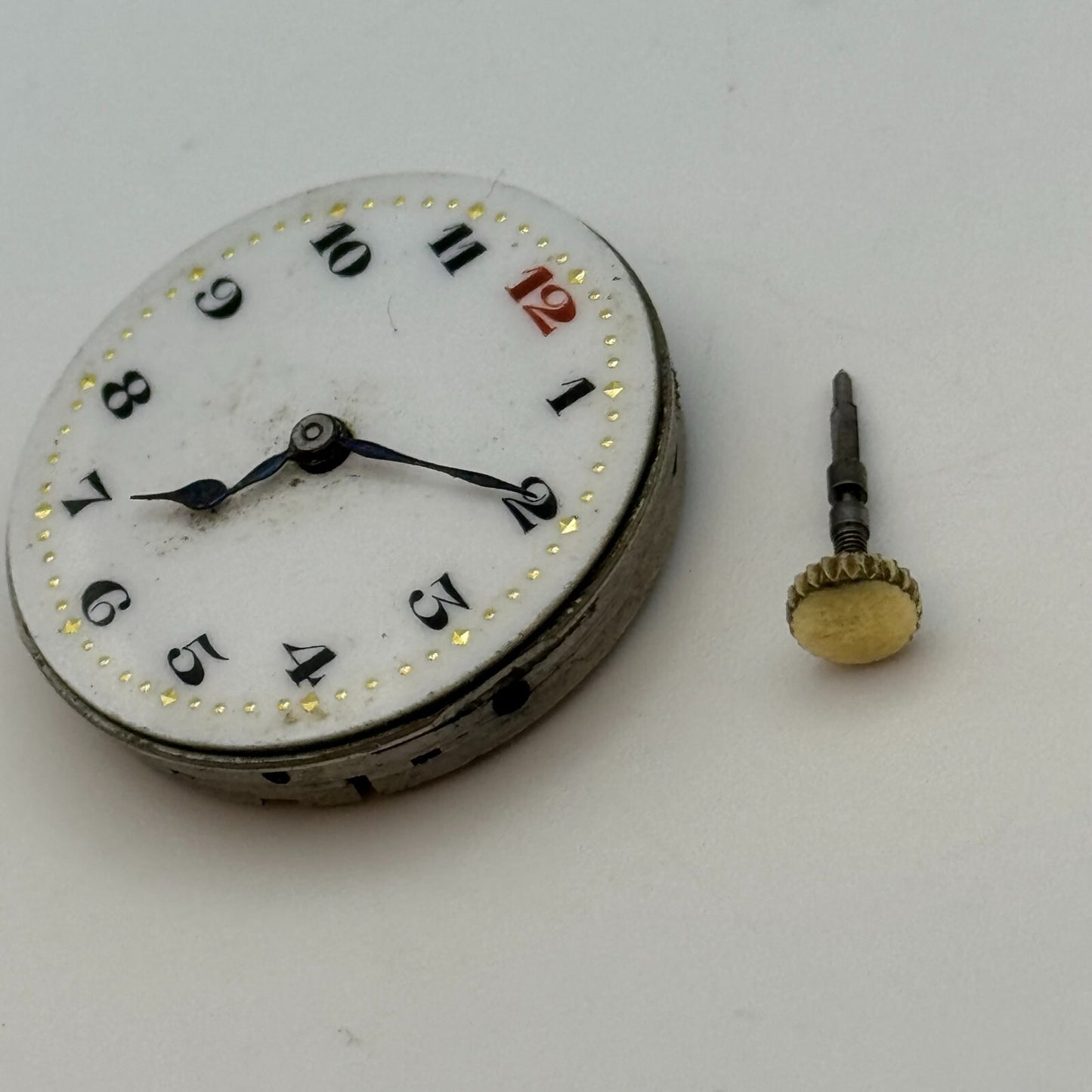 25.3mm Men's Syren Quality Trench Watch Movement Swiss Vintage 15 Jewels PARTS