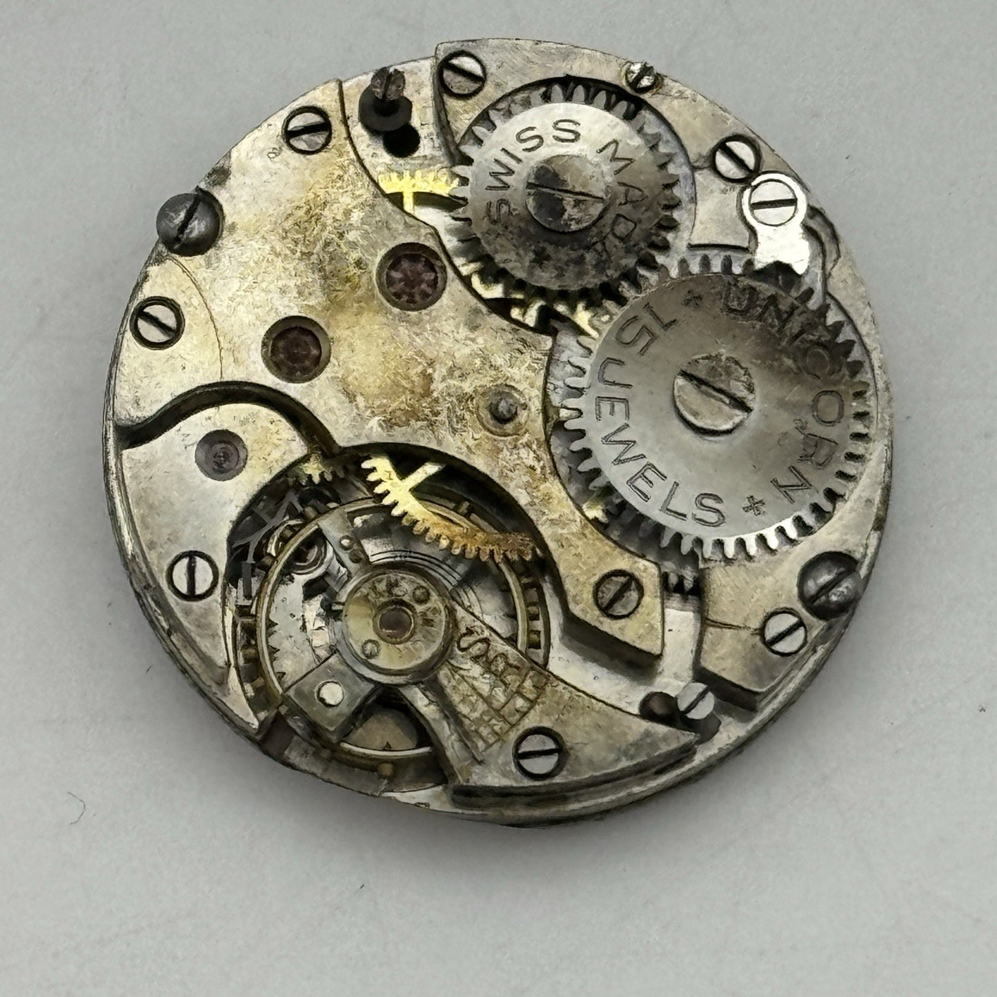 23.5mm ROLEX Rolwatco Unicorn 15 Jewels Vintage Watch Movement PARTS SPARES