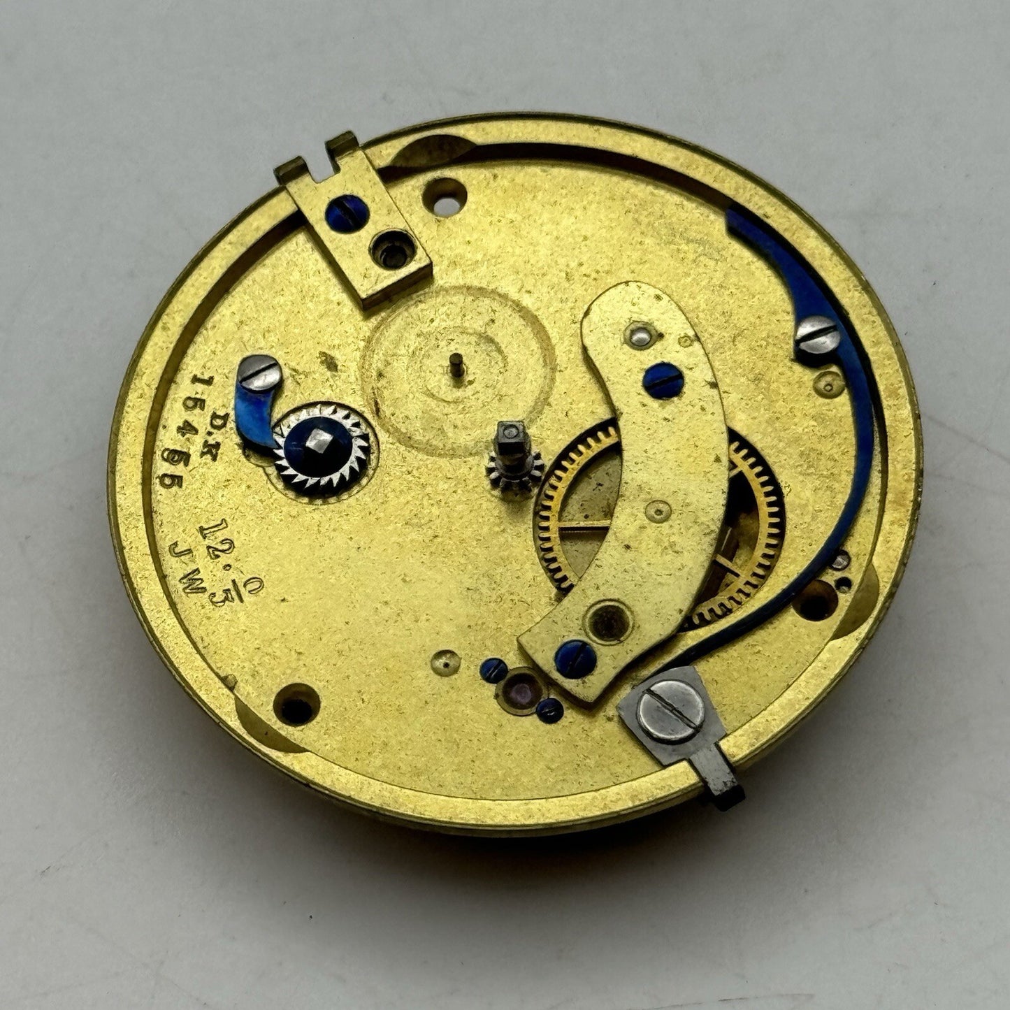 41.1mm Hamilton & Inches Fusee Pocket Watch Movement FOR PARTS Restore