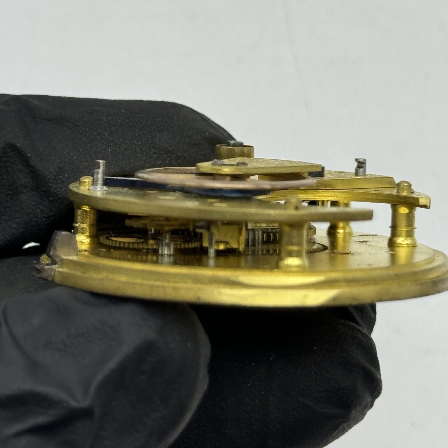 45.3mm Unidentified High Quality Partial Pocket Watch Movement FOR PARTS Repair