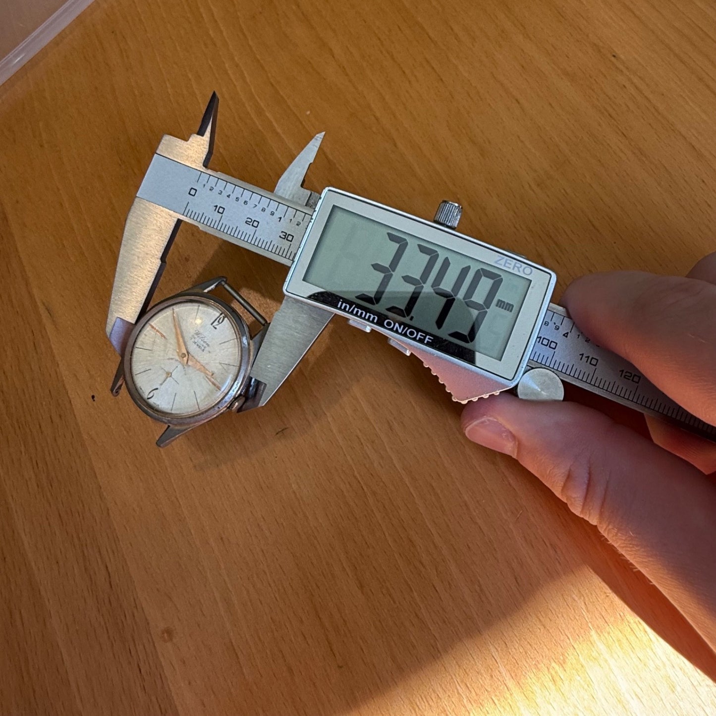 33mm Vintage Wilson De Luxe Brevete 314705 Manual Wind 17 Jewels Watch FOR PARTS