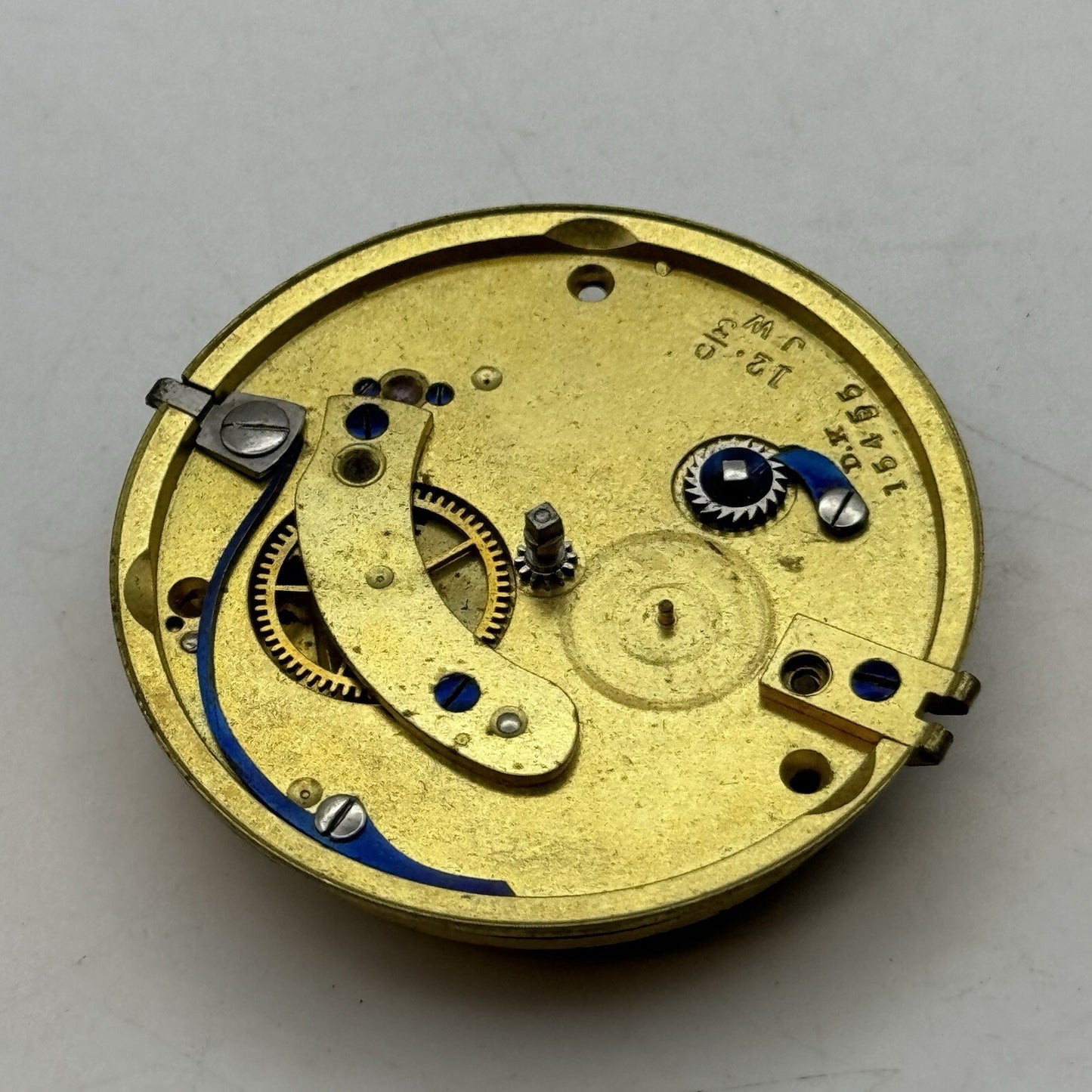 41.1mm Hamilton & Inches Fusee Pocket Watch Movement FOR PARTS Restore