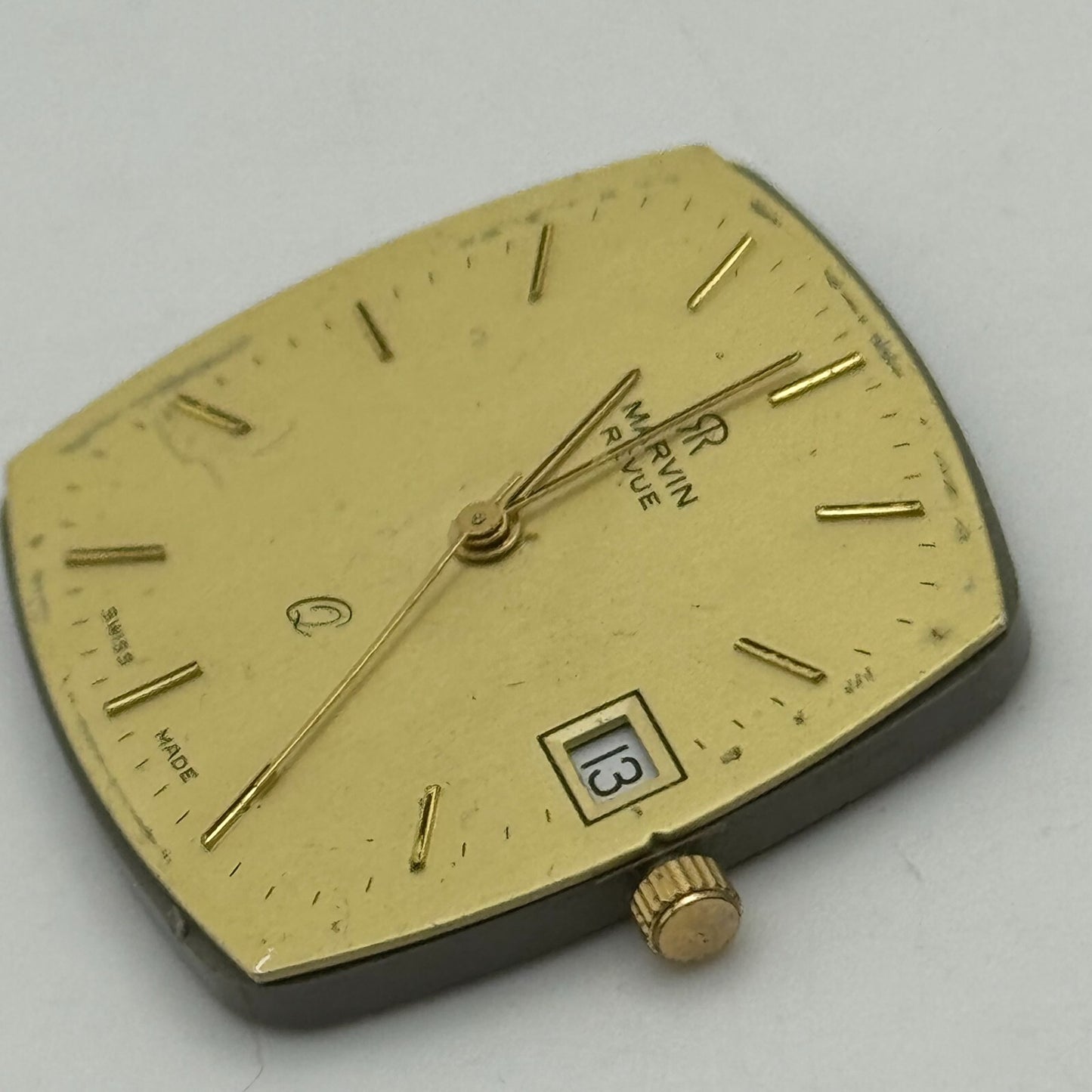 26.1mm Men’s Marvin PUW 2501 - 2531 Quartz Watch Movement Vintage PARTS SPARES