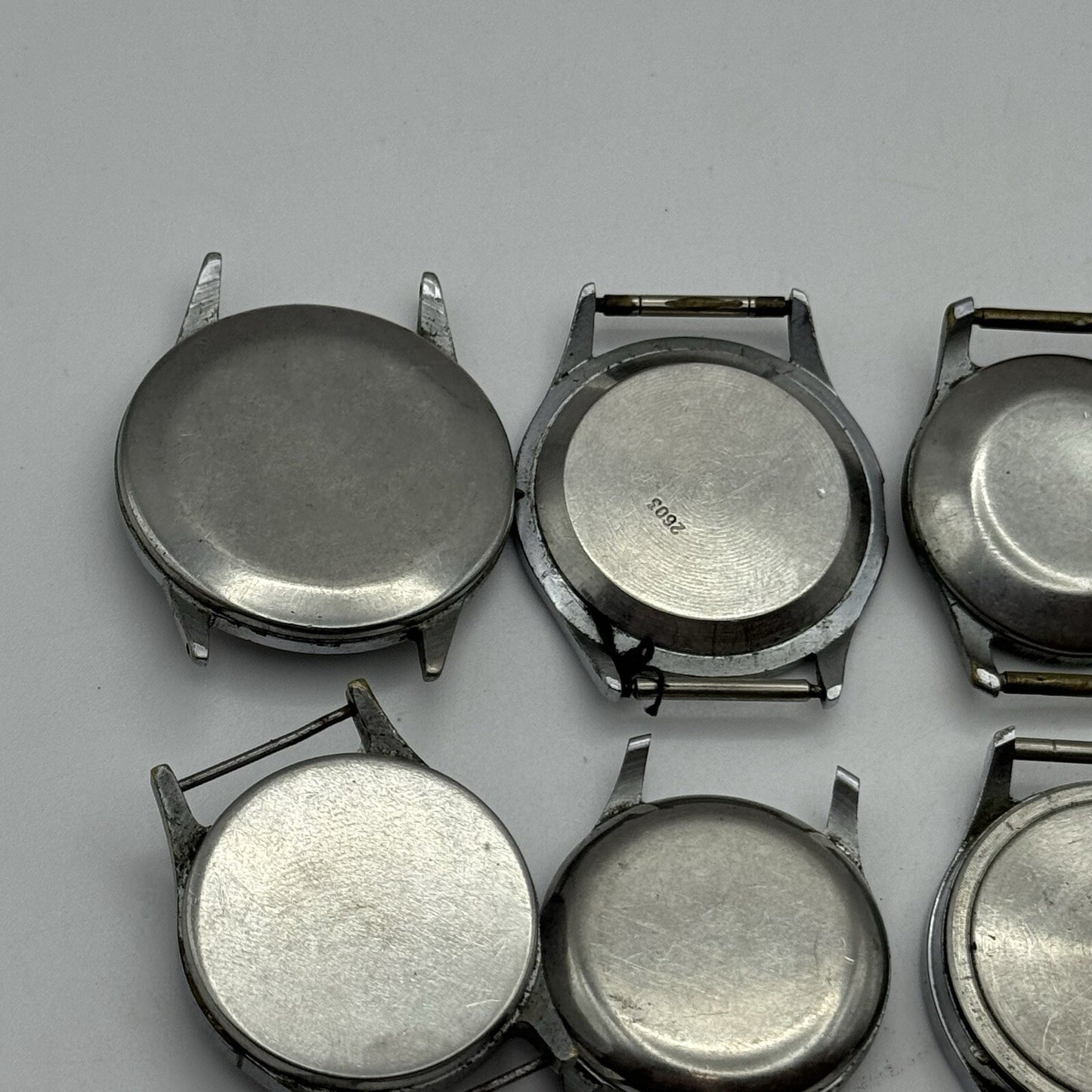 8 x Vintage Soviet Manual Wind Watch Heads For Parts Repair Job Lot Bundle